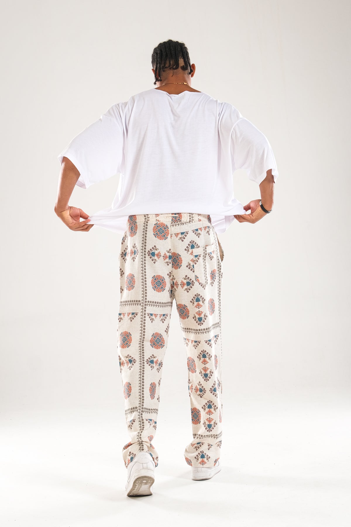 Etnik Desenli Baggy Pantolon COC1122