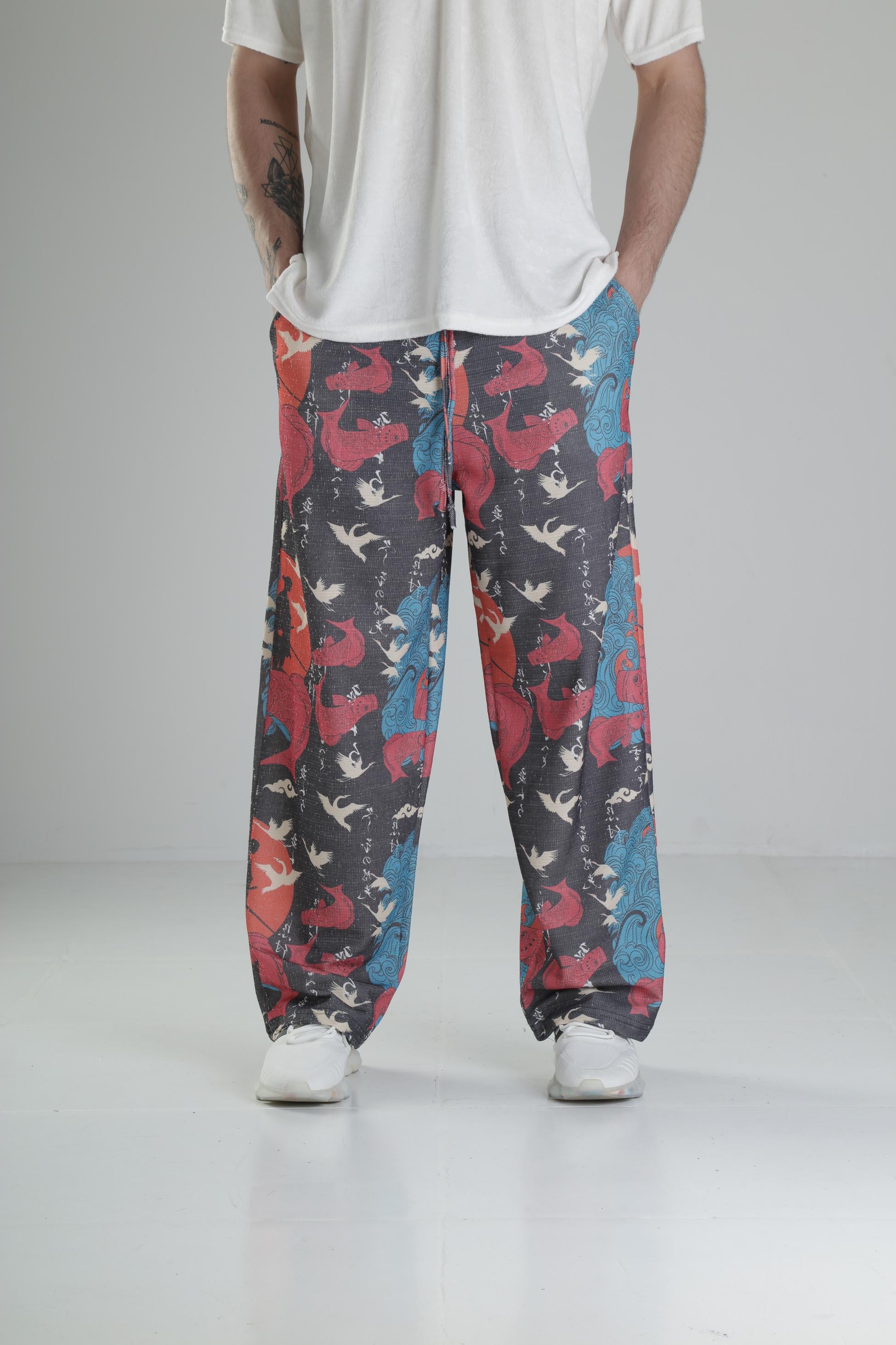 Etnik Desenli Baggy Pantolon COC2226