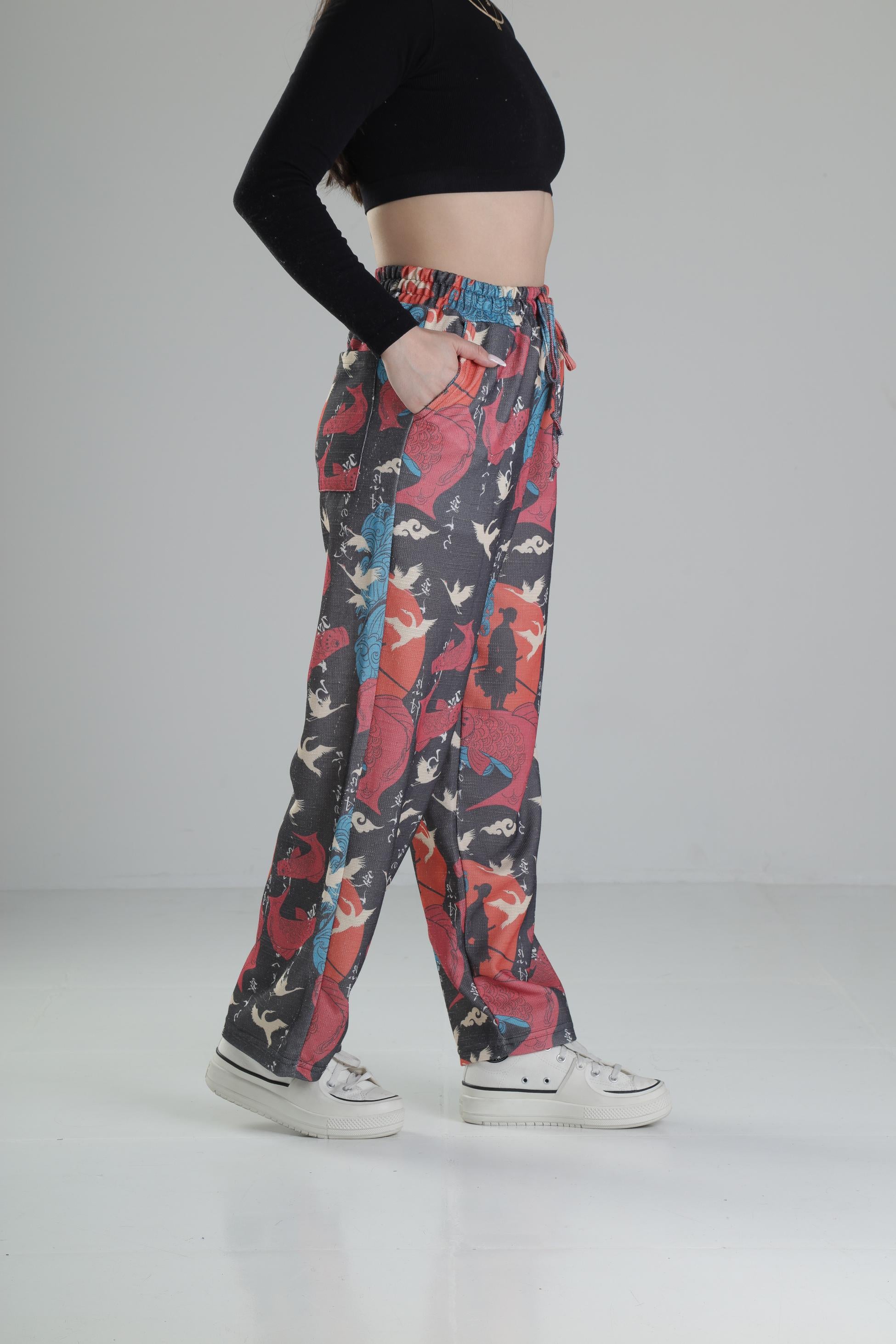 Etnik Desenli Baggy Pantolon COC2227