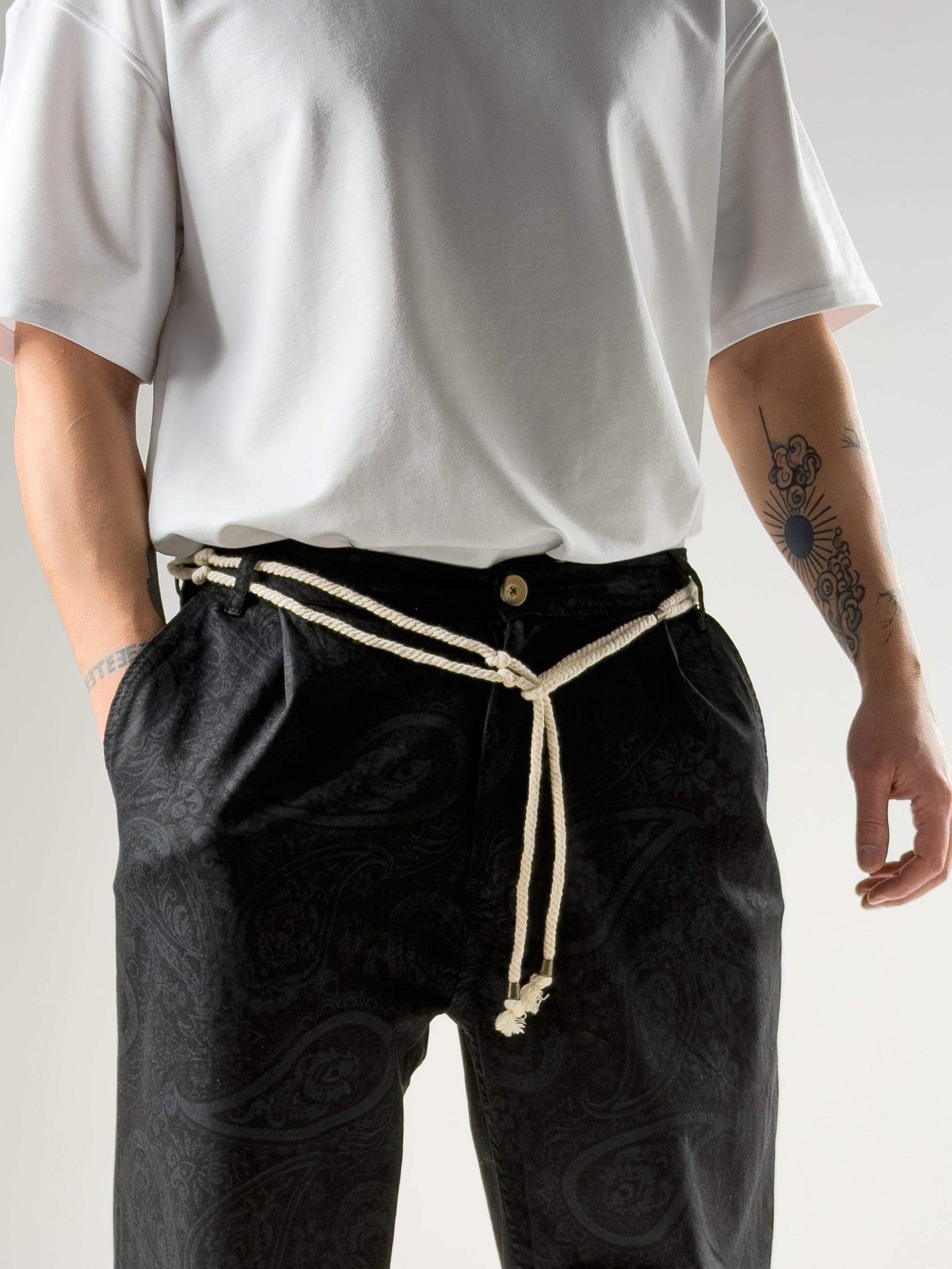 Etnik Desenli Erkek Baggy Pantolon COC2801