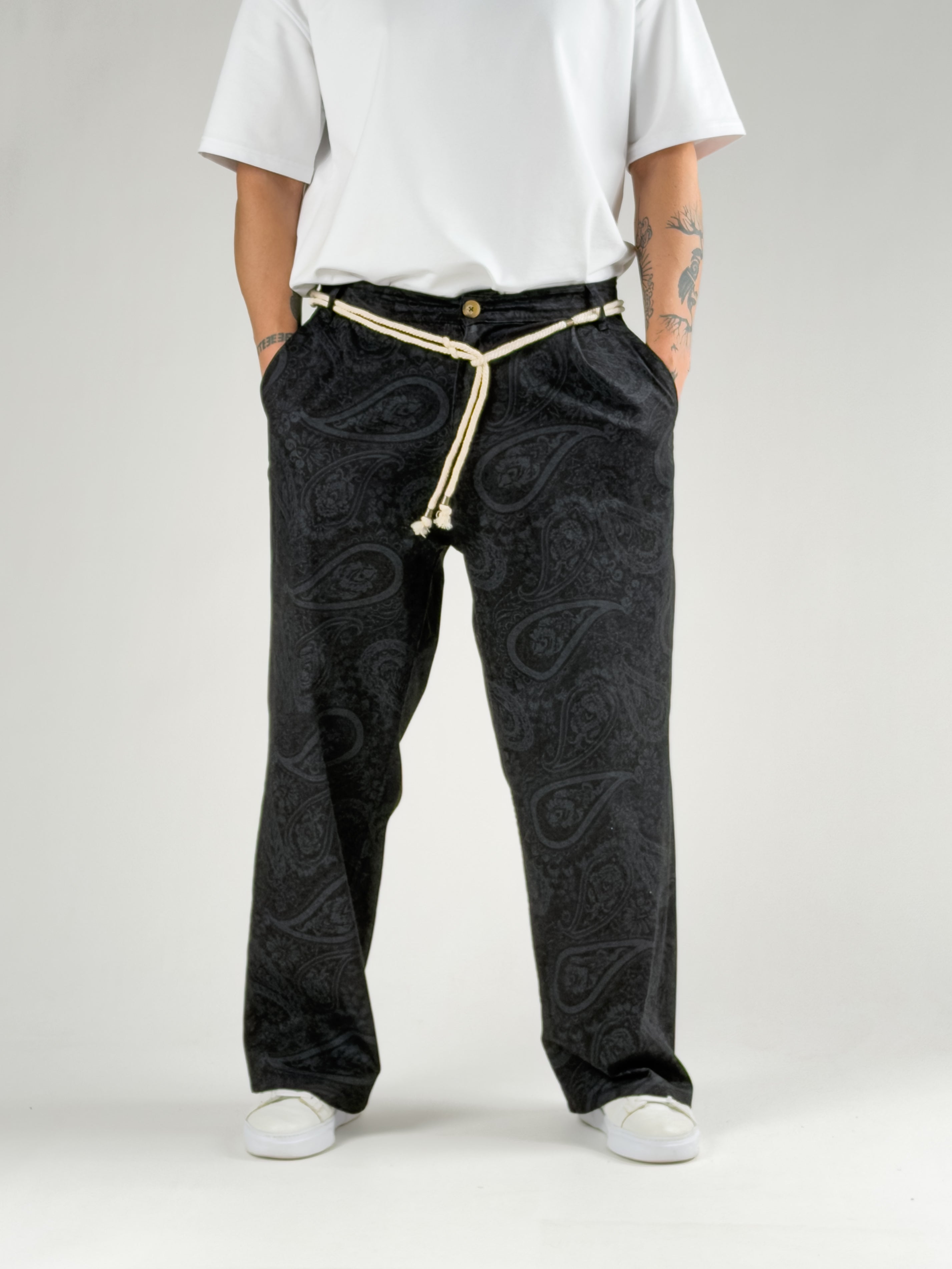 Etnik Desenli Erkek Baggy Pantolon COC2801