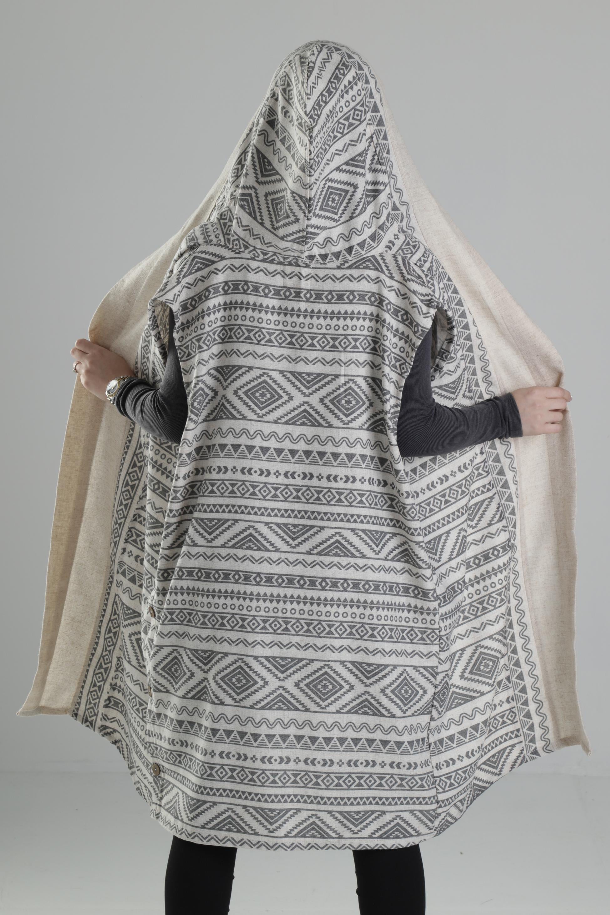Etnik Desenli Kimono COC2242