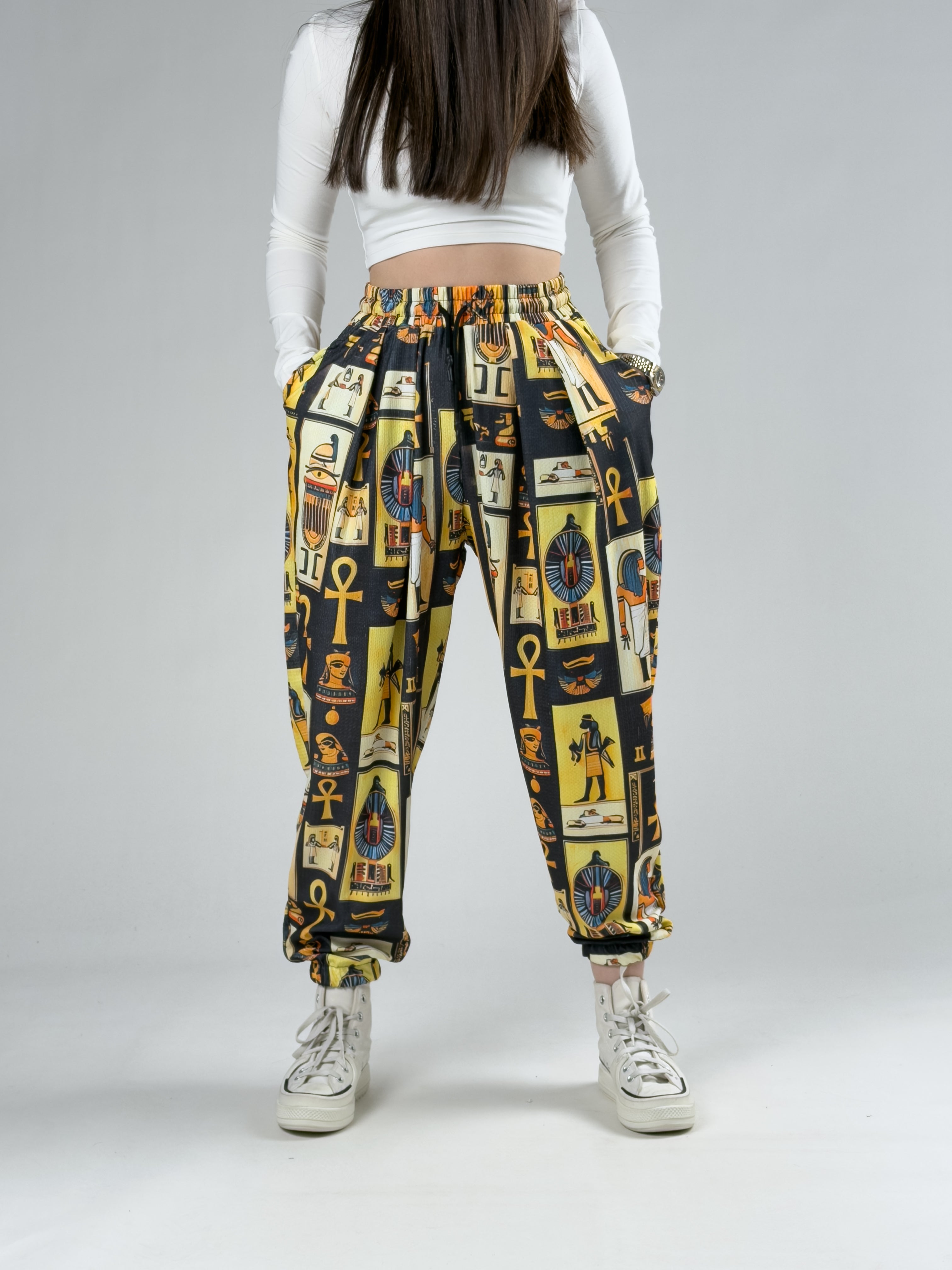 Etnik Mısır Kadın Jogger Pantolon COC2941