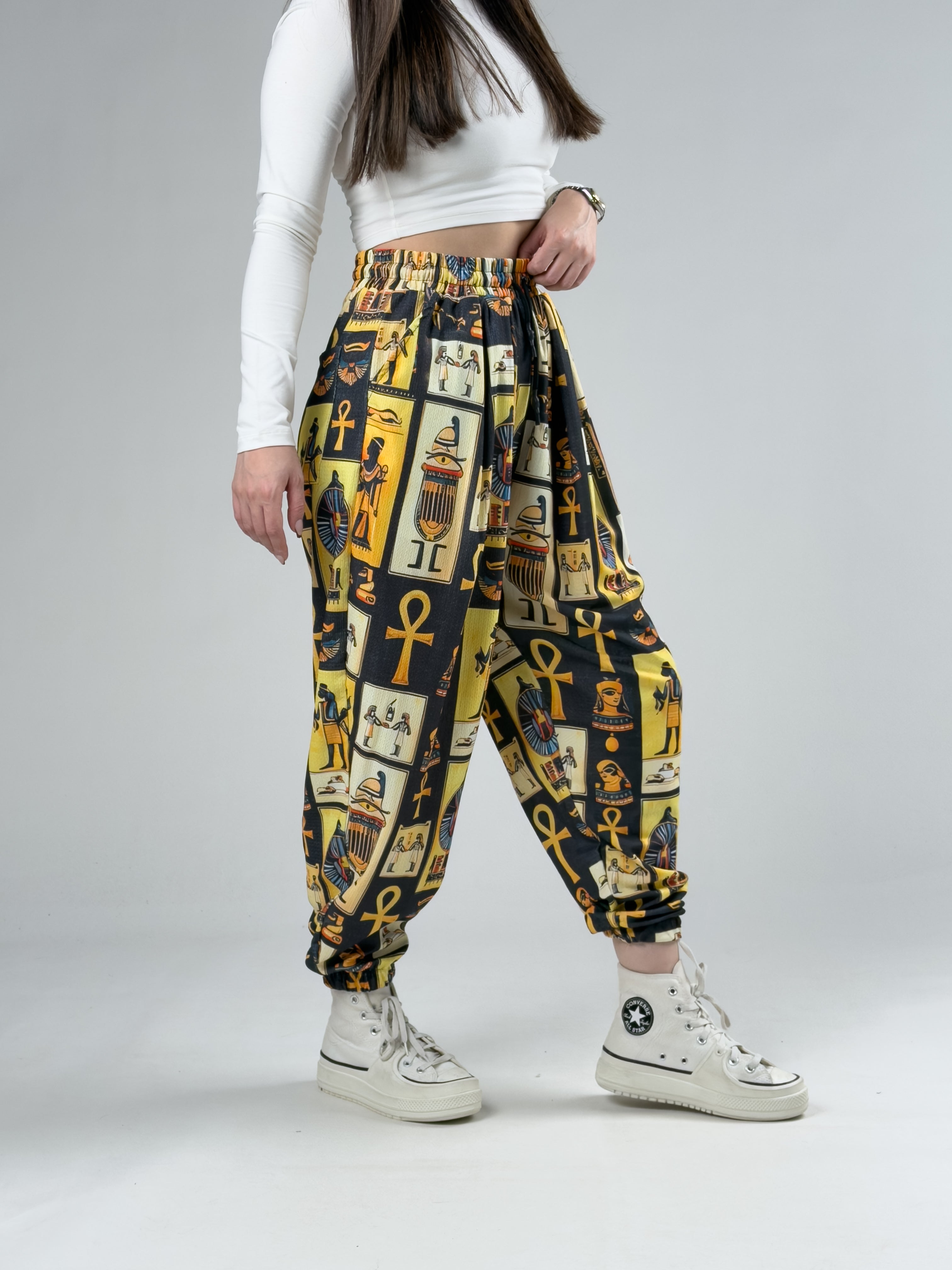 Etnik Mısır Kadın Jogger Pantolon COC2941