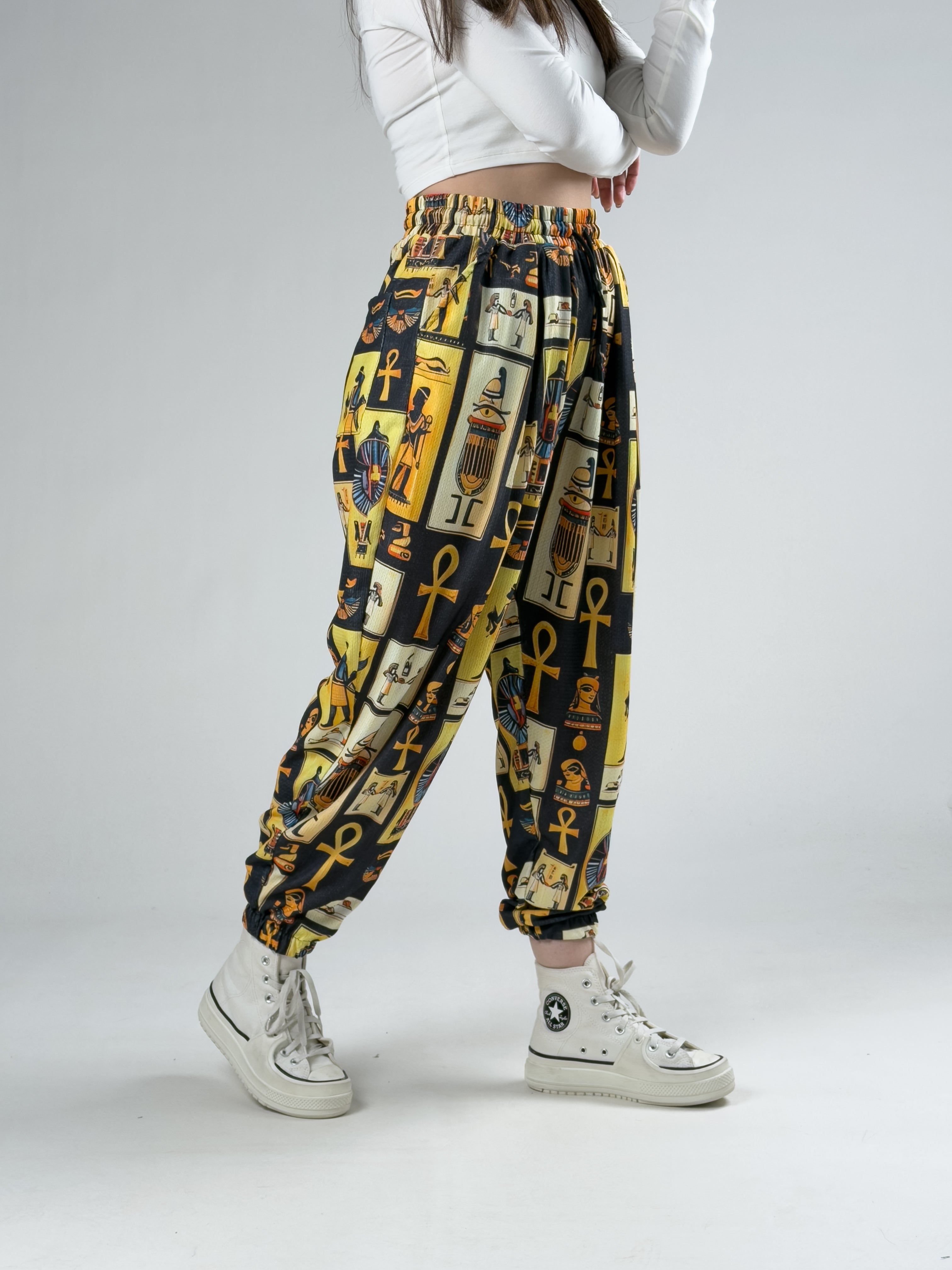 Etnik Mısır Kadın Jogger Pantolon COC2941