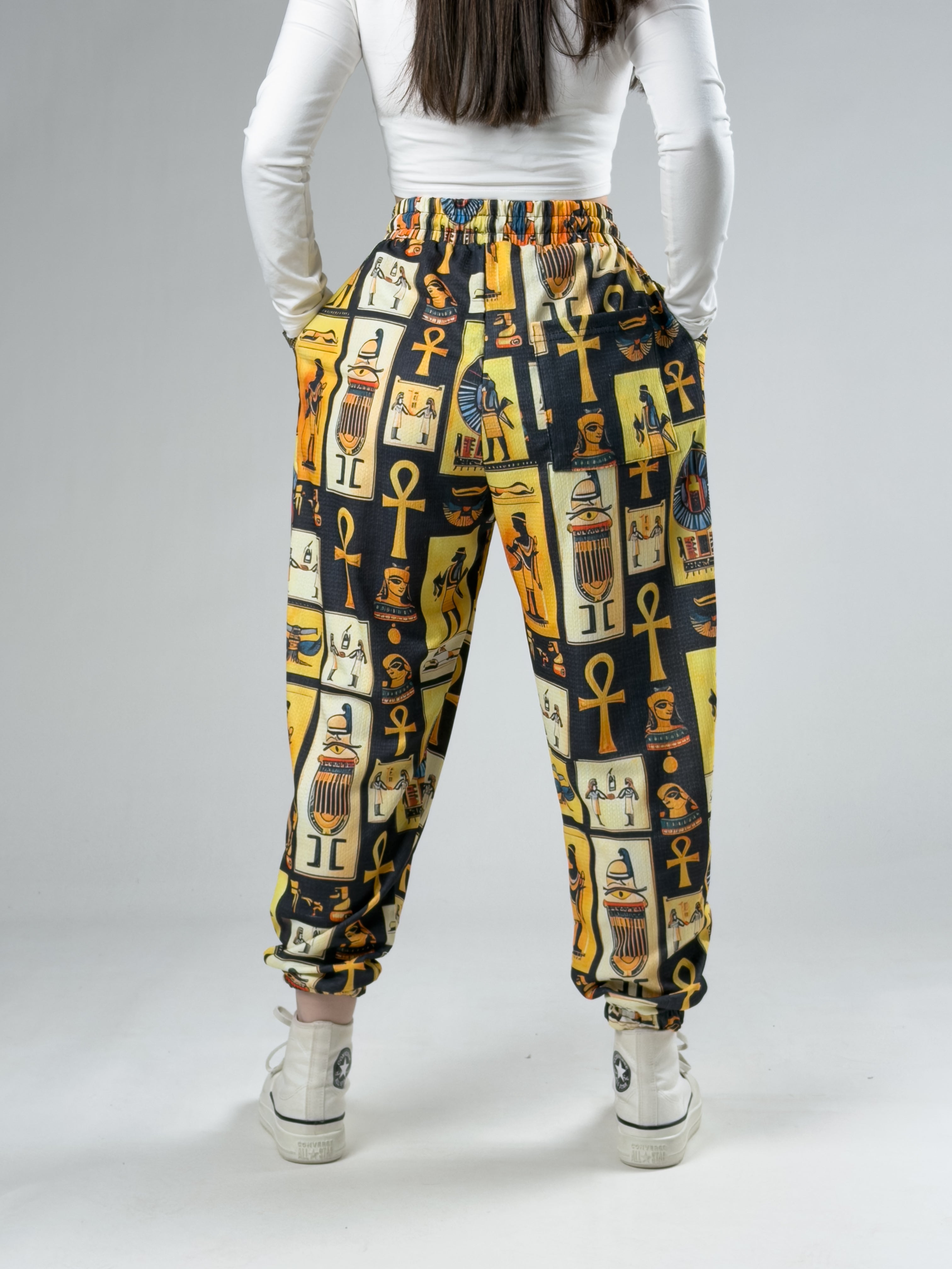 Etnik Mısır Kadın Jogger Pantolon COC2941