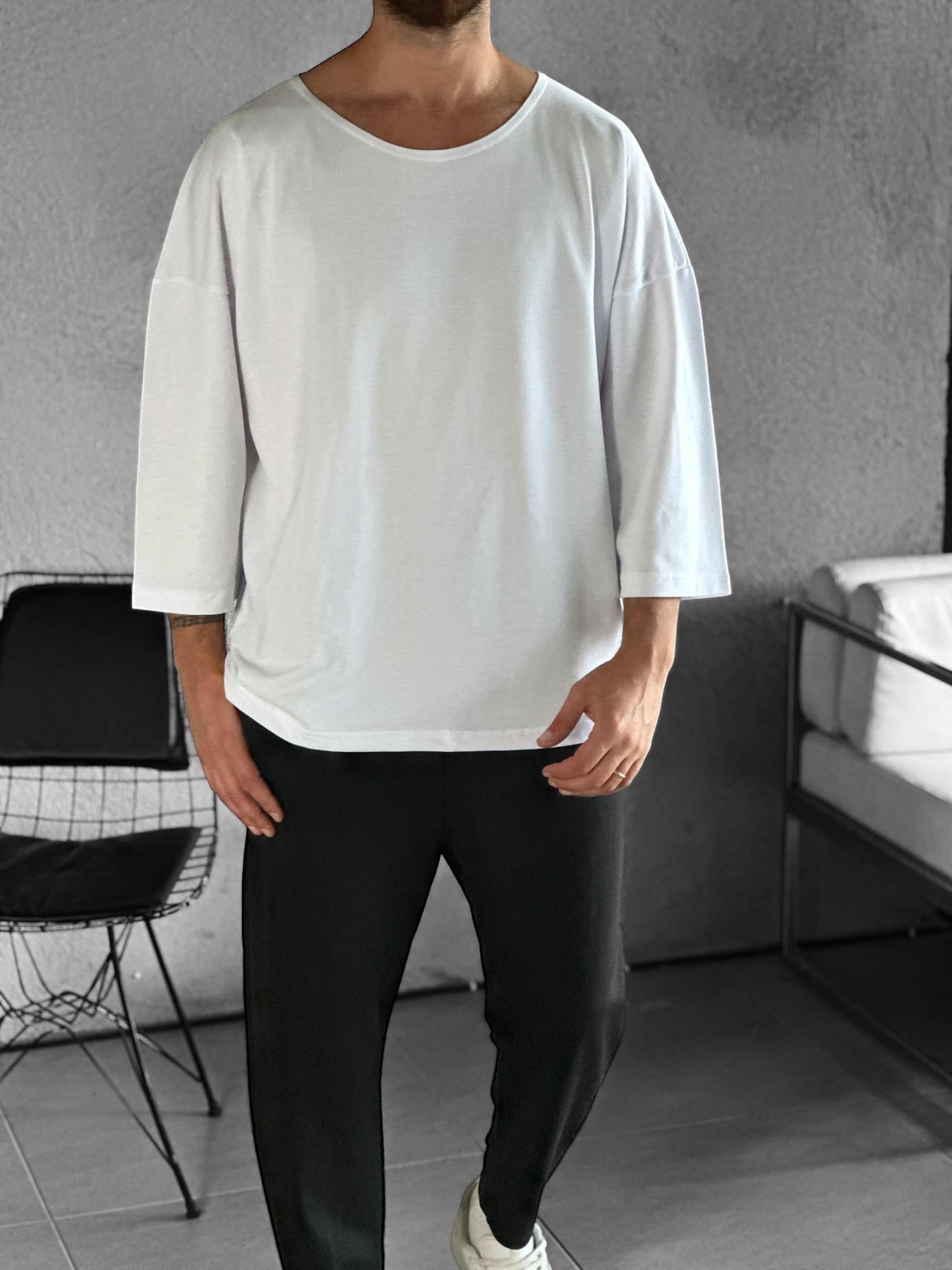 Fakir Kol Beyaz Bohem T-Shirt COC2268
