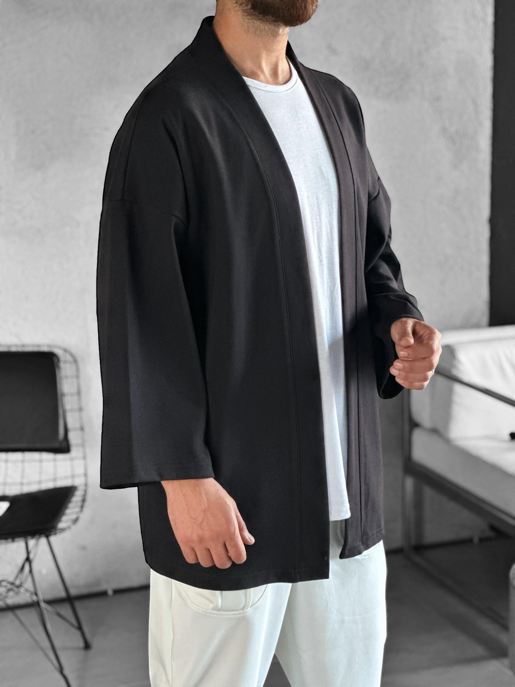Fakir Kol Siyah Kimono COC2275