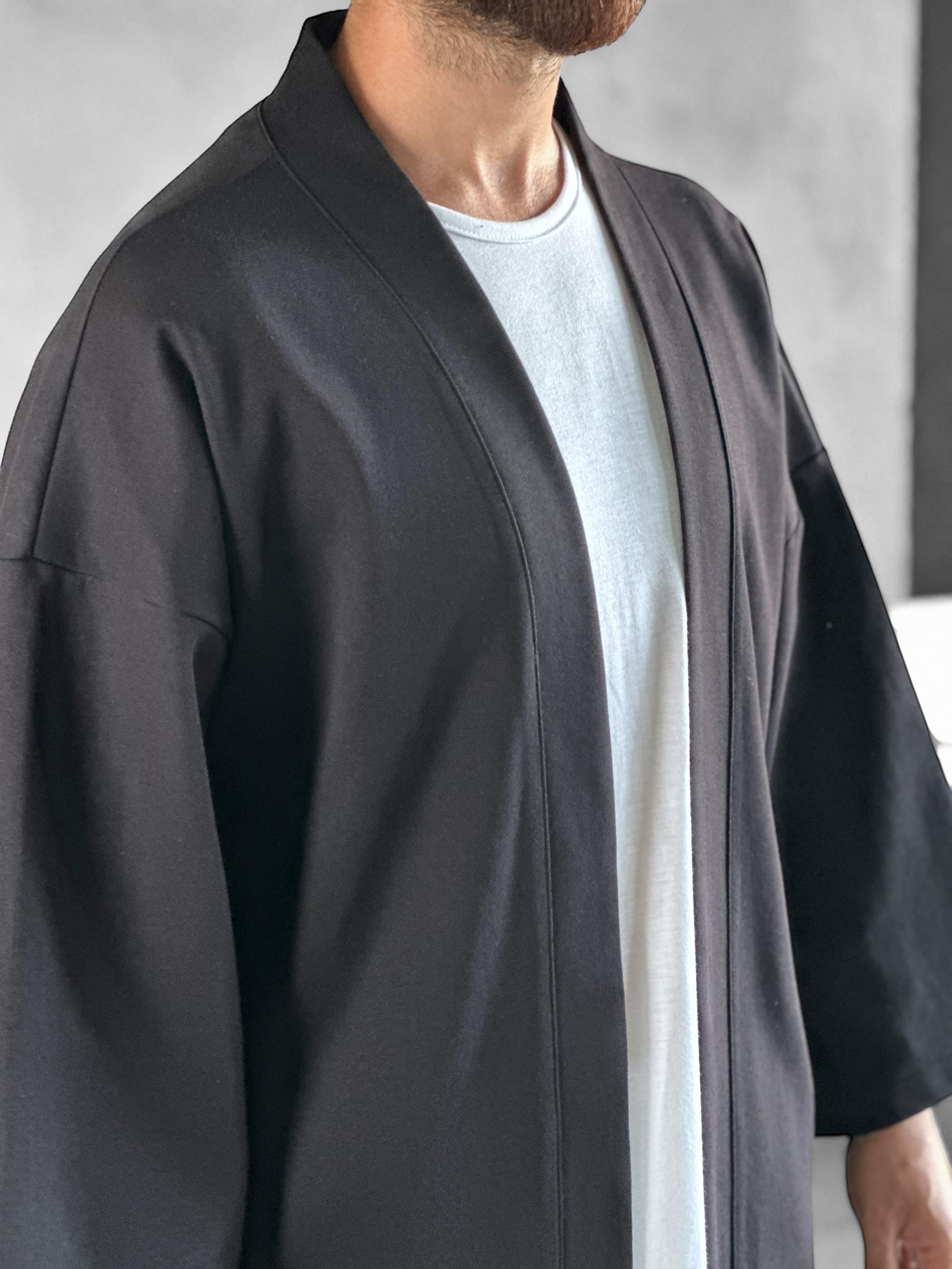 Fakir Kol Siyah Kimono COC2275