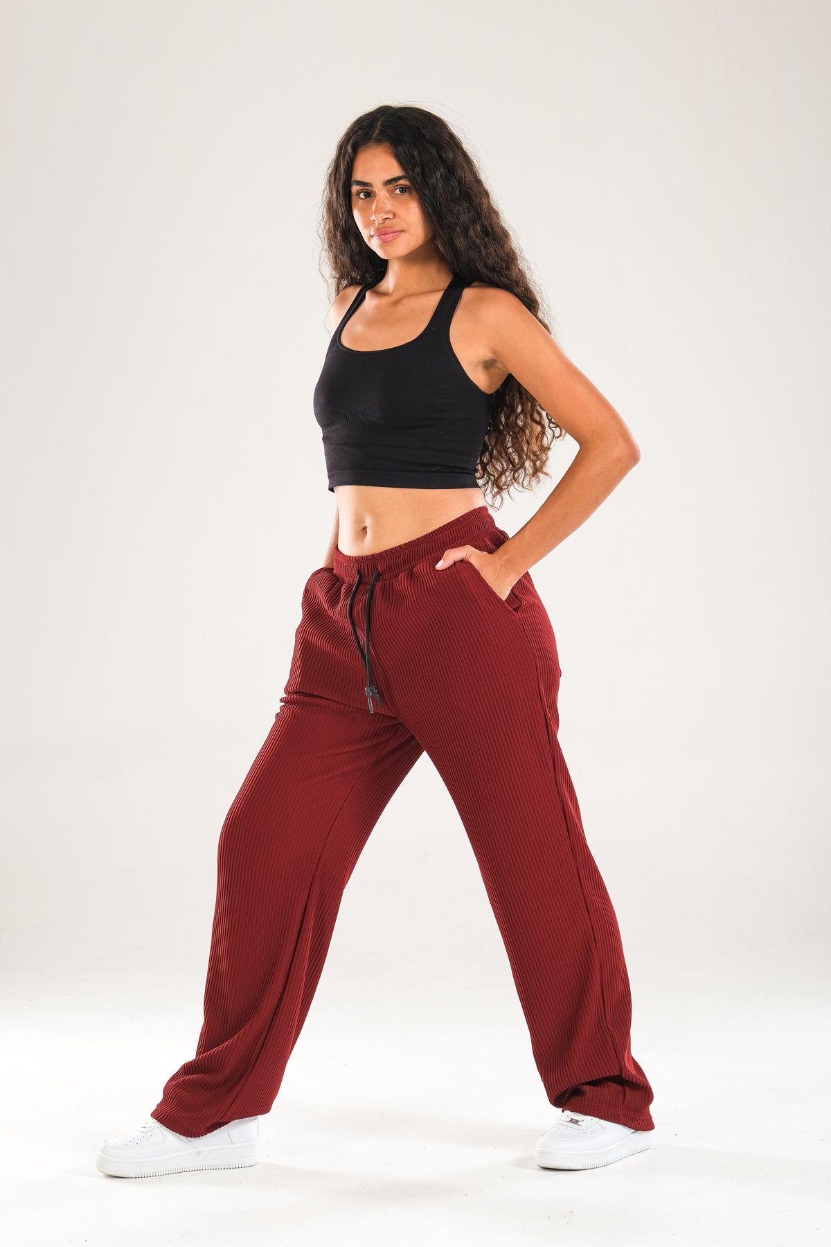 Fitilli Bordo Baggy Pantolon COC1124