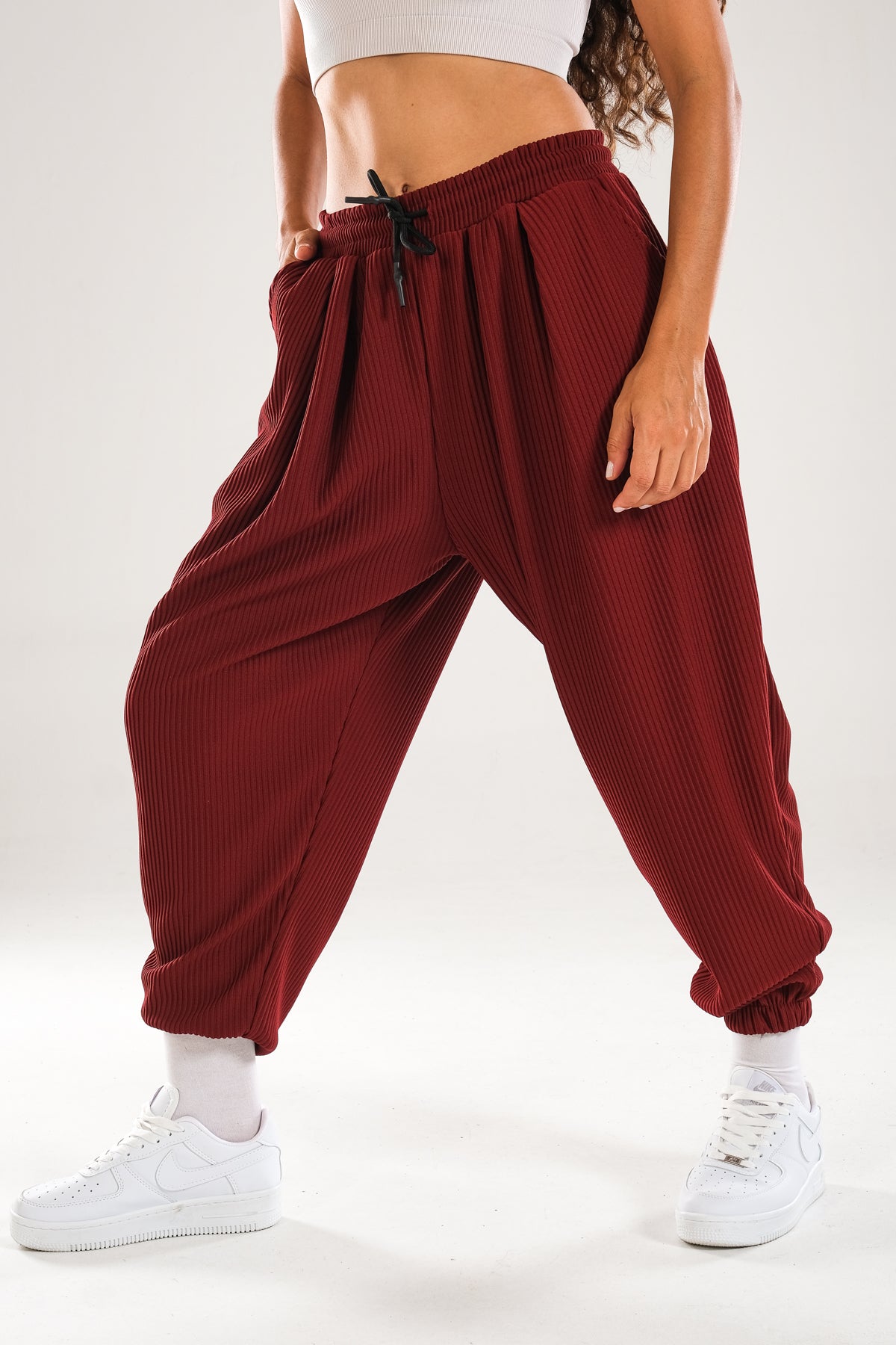 Fitilli Bordo Pileli Jogger Pantolon COC1125
