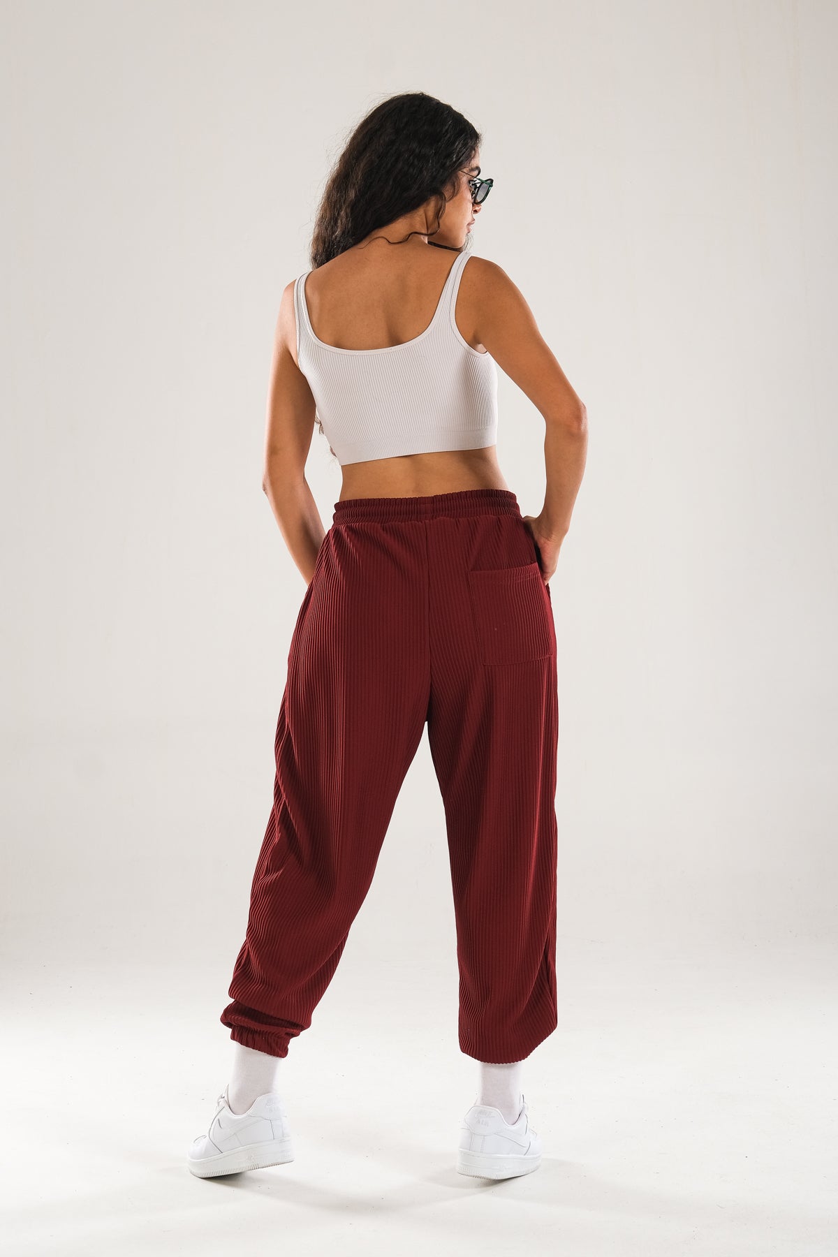 Fitilli Bordo Pileli Jogger Pantolon COC1125