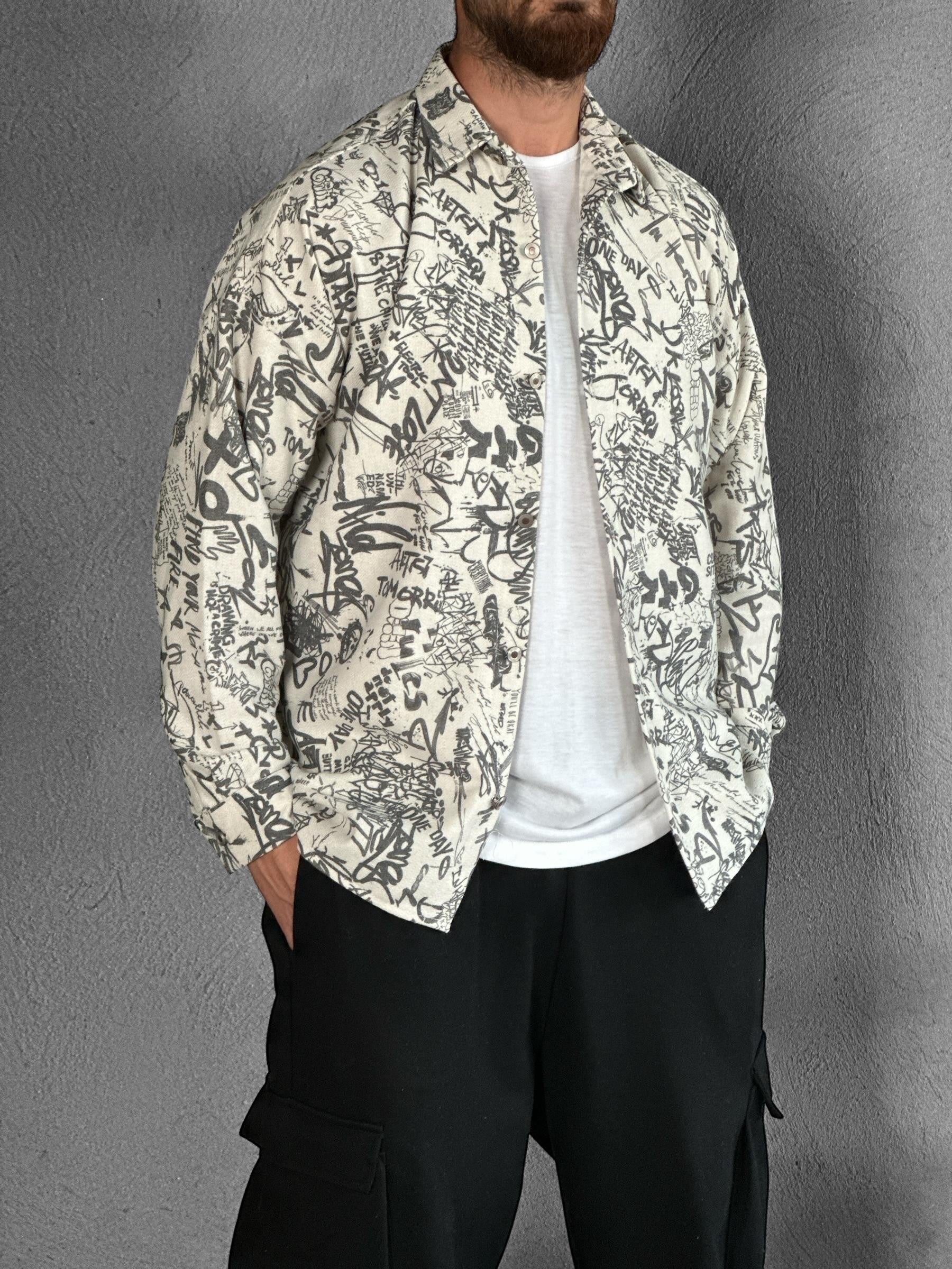 Gabardin Kumaş Gri Spor Gömlek COC2296