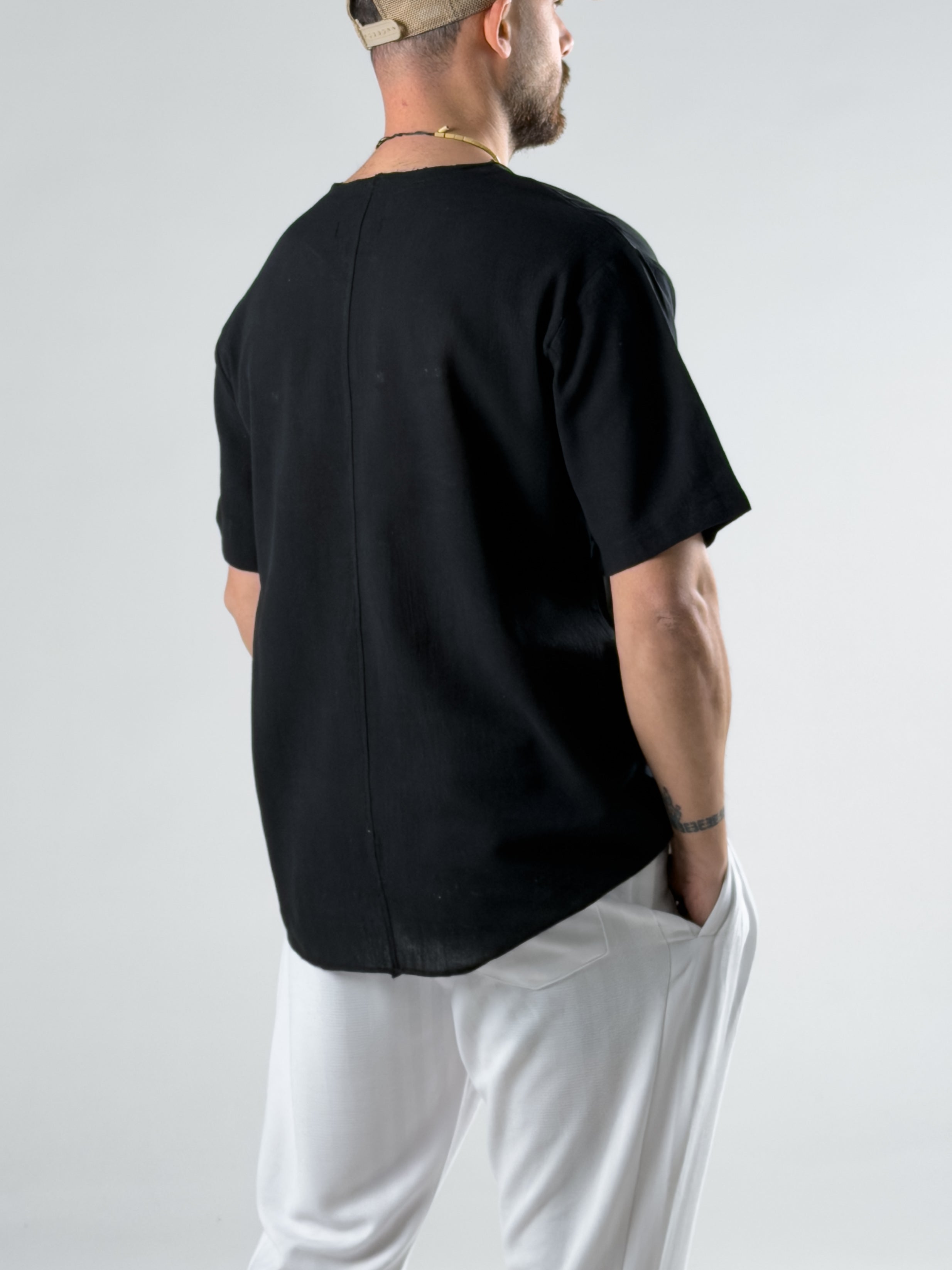 Good People Siyah Tasarım T-Shirt COC2987