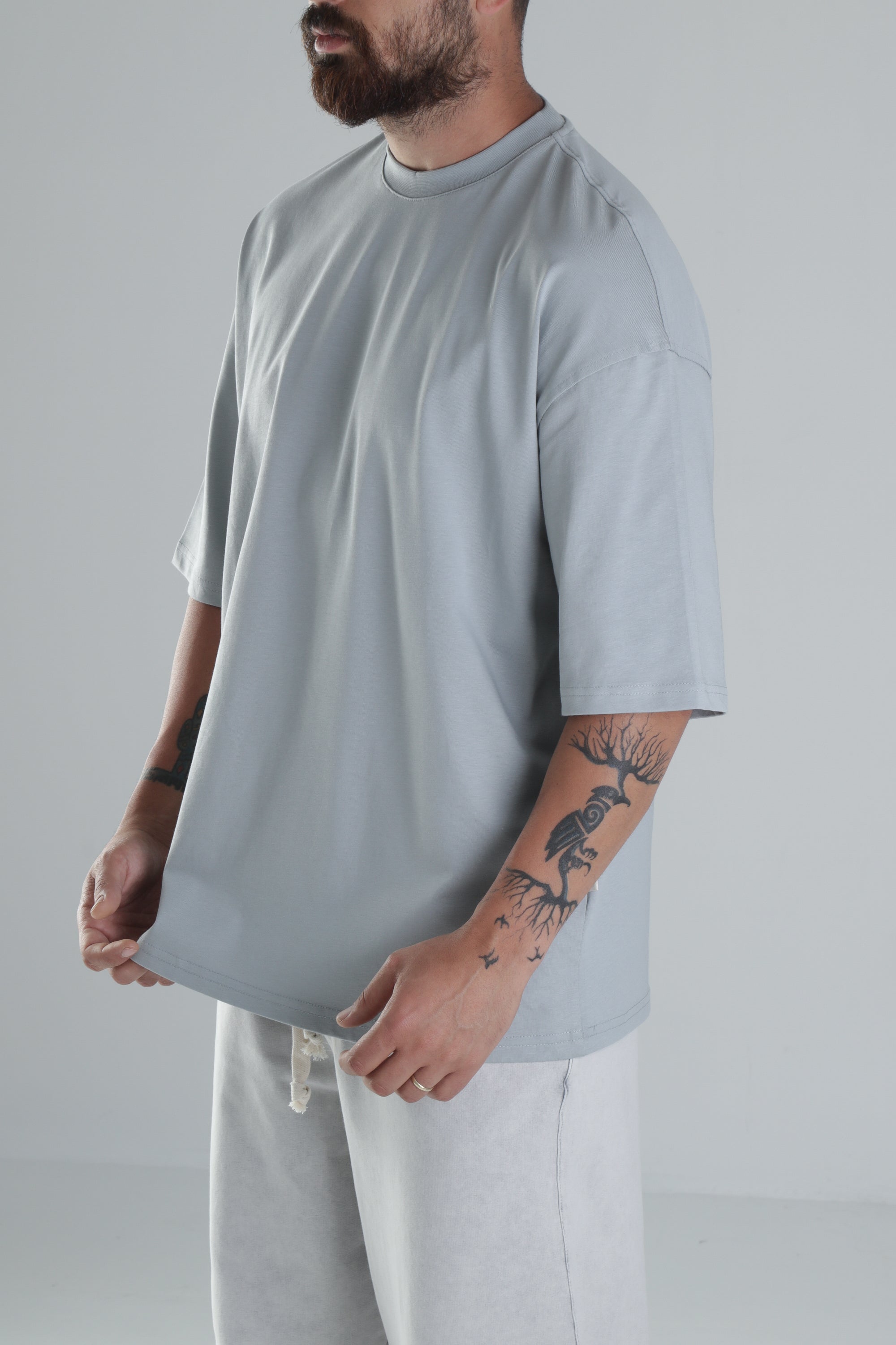 Gri Oversize T-Shirt COC1490