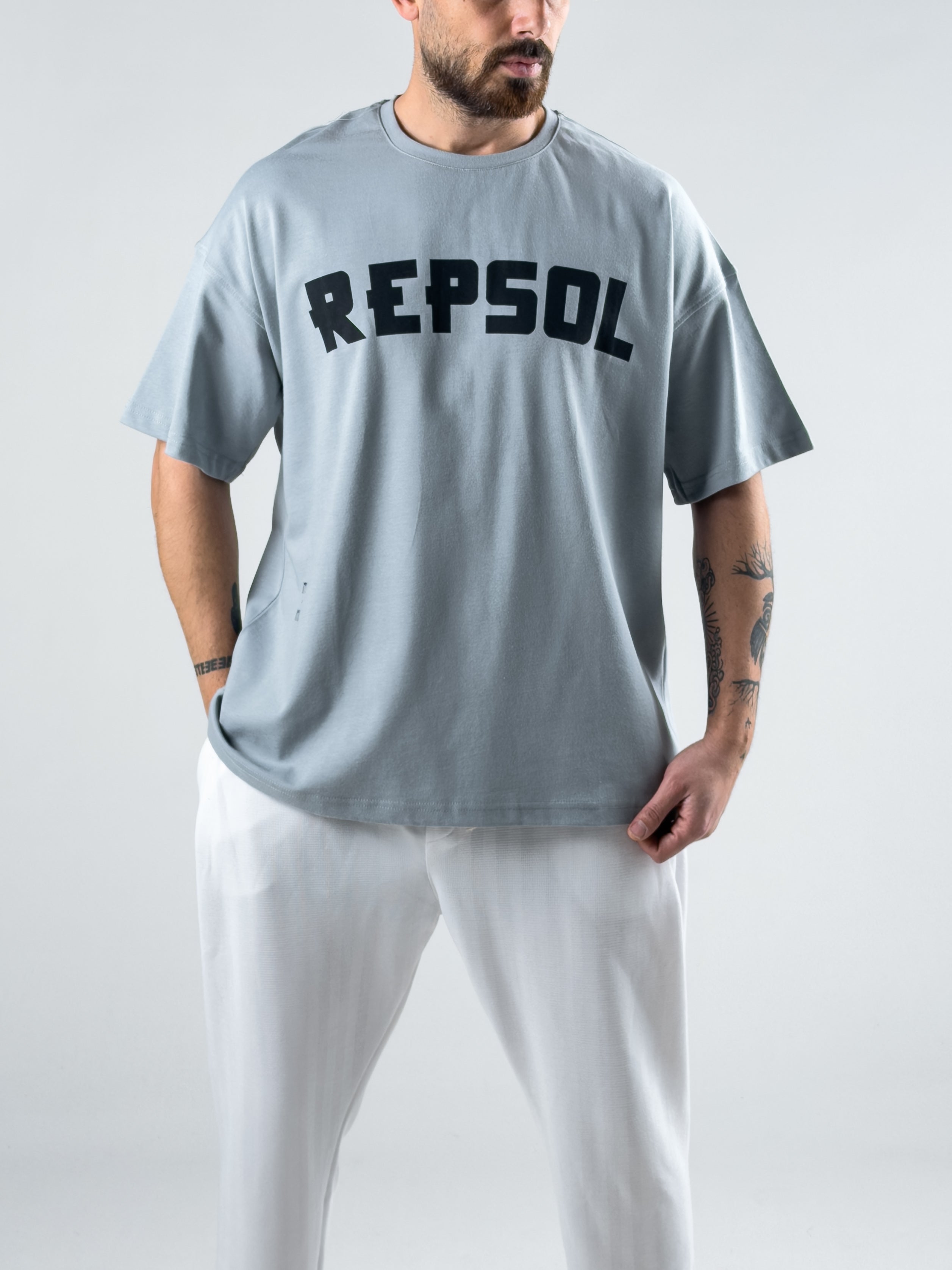 Gri Repsol Erkek T-Shirt COC3010