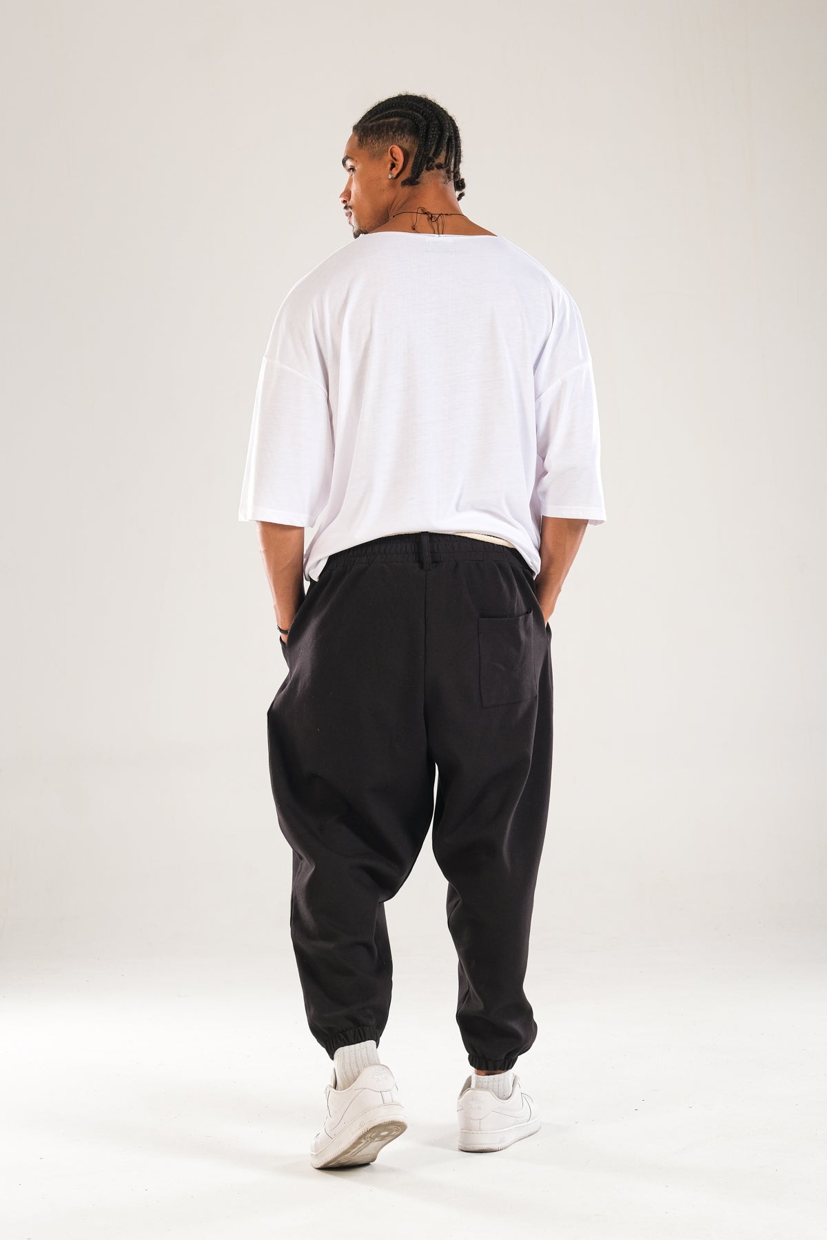 Halat Kemerli Pileli Jogger Pantolon COC1130