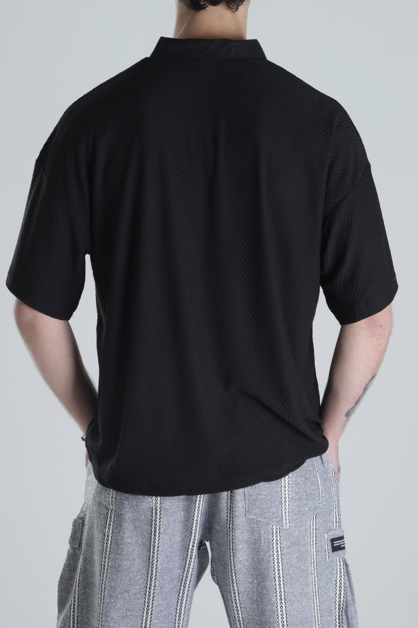 İtalyan Kesim Siyah T-Shirt COC2143