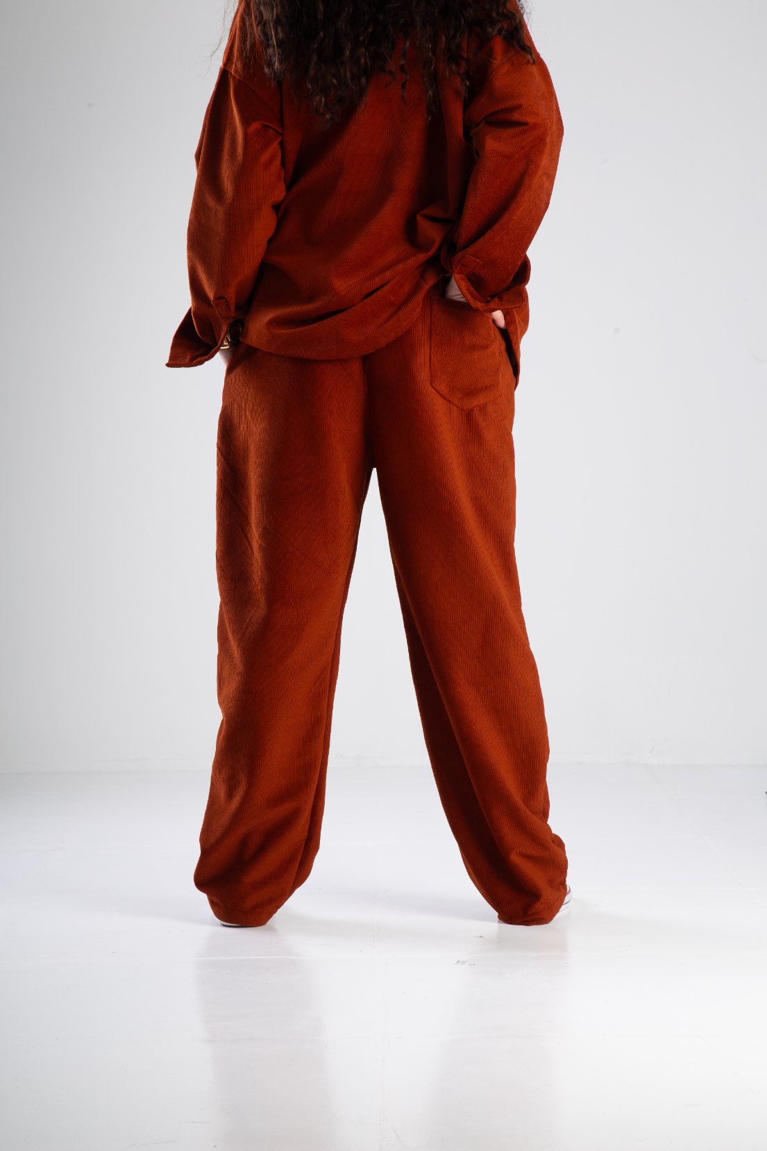 Kadife Bordo Oversize Takım COC2150