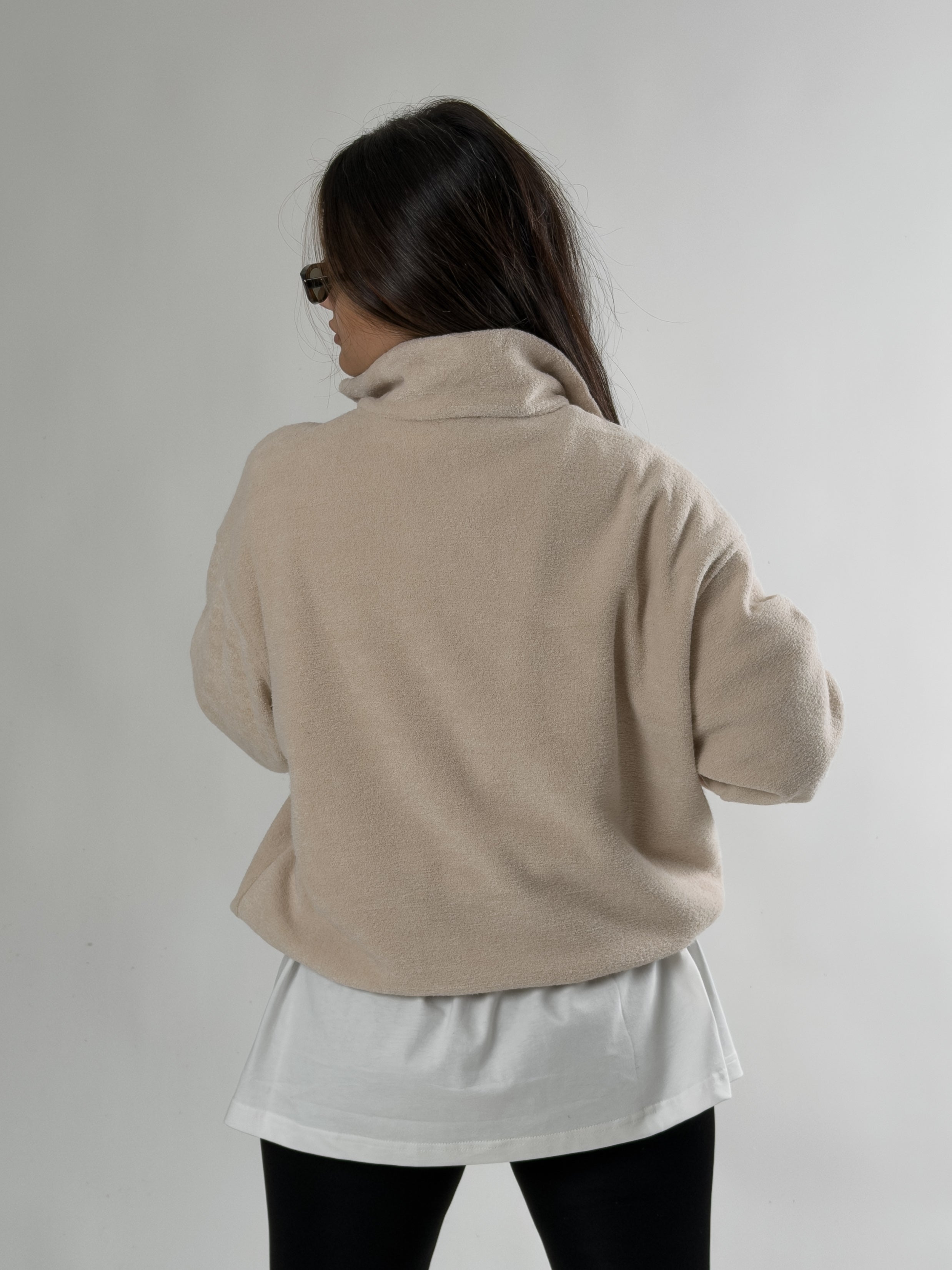 Kadın Ekru Sweatshirt COC2683