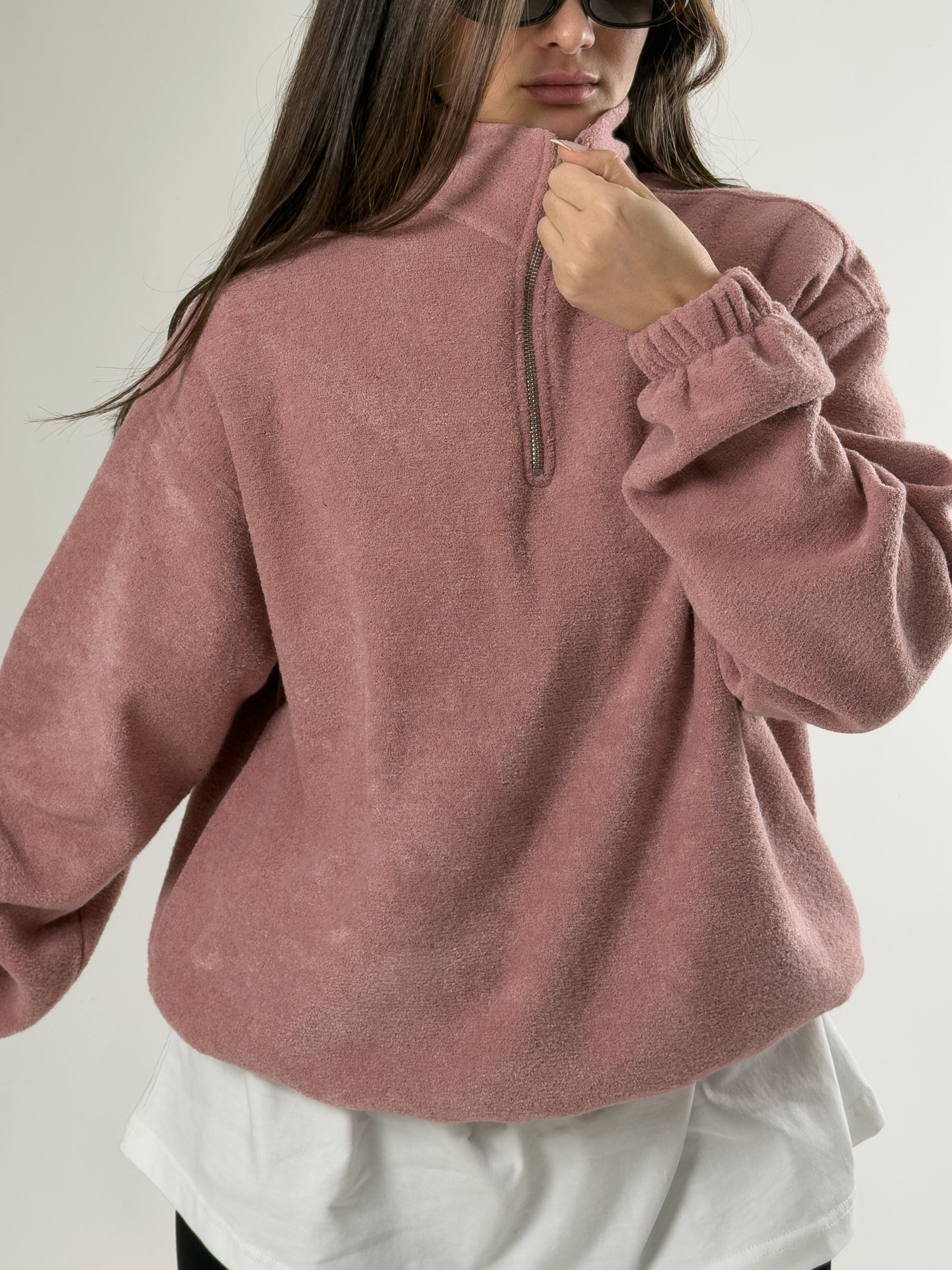 Kadın Pudra Sweatshirt COC2658