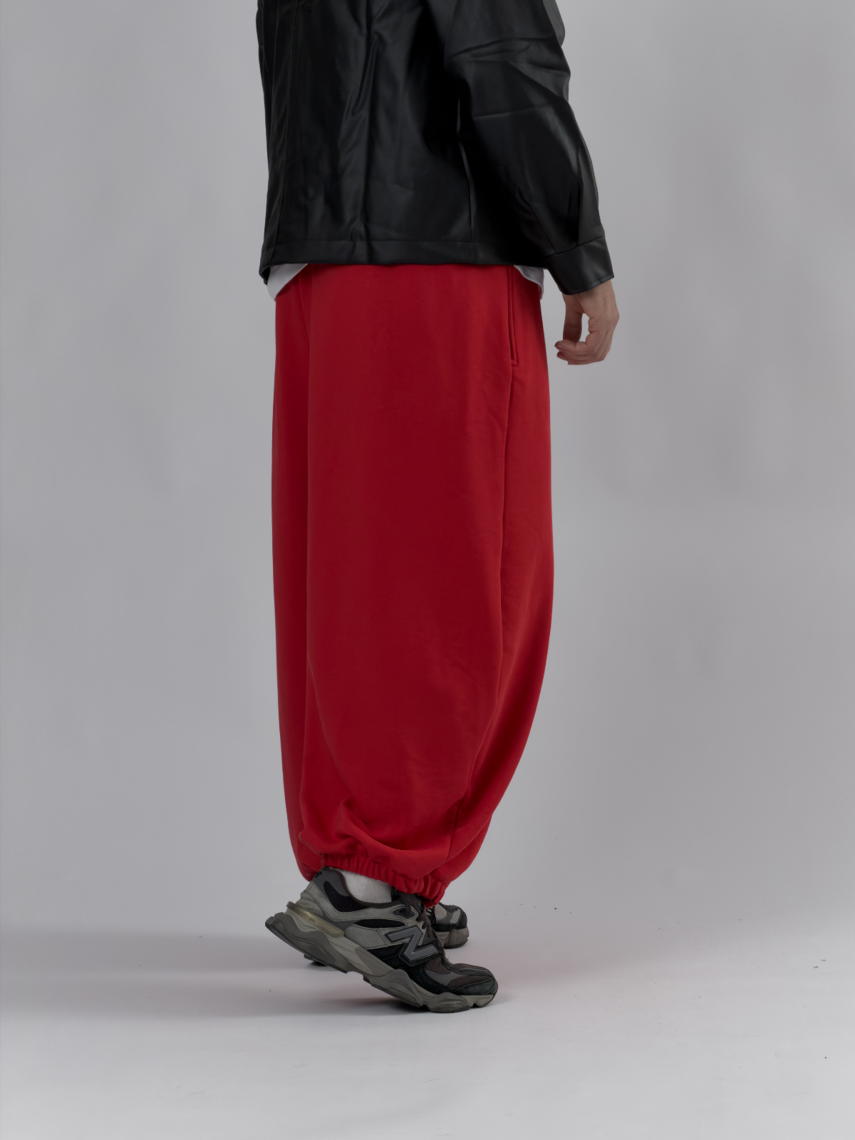 Kırmızı Oversize Baggy Erkek Pantolon COC3415