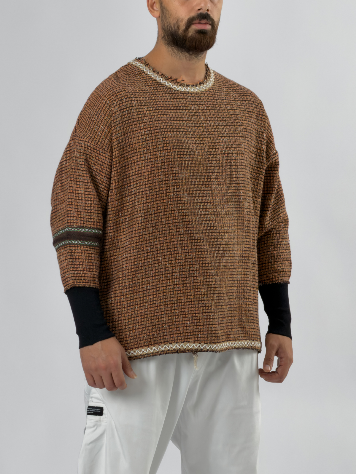 Kol Ribana Turuncu Erkek Sweatshirt COC3526