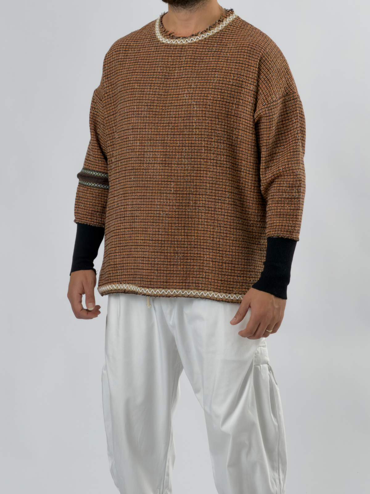 Kol Ribana Turuncu Erkek Sweatshirt COC3526