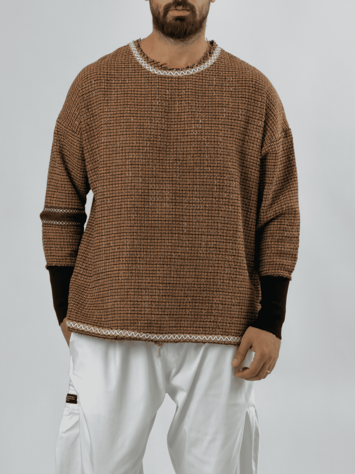 Kol Ribana Turuncu Erkek Sweatshirt COC3526
