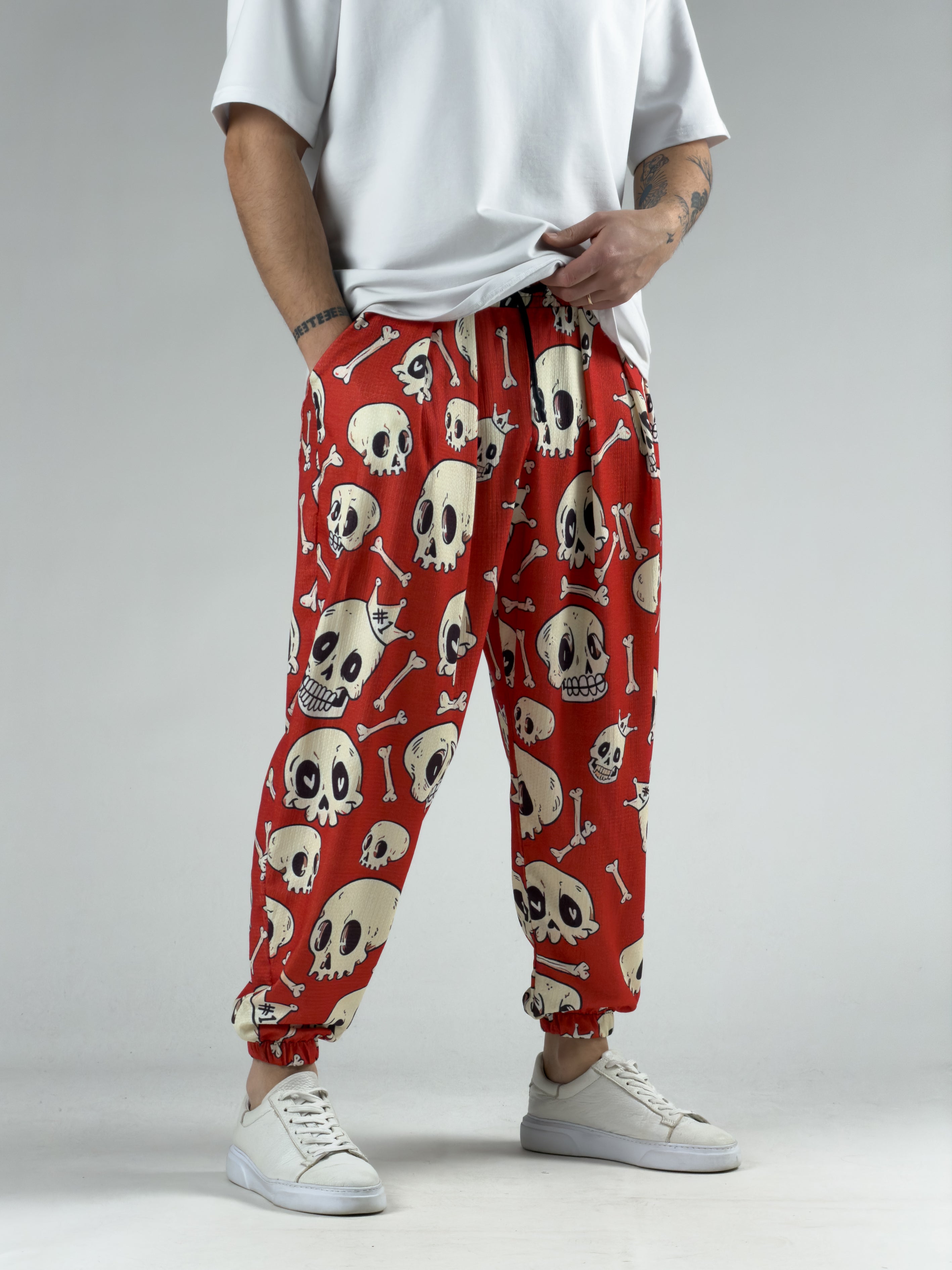 Kurukafa Desenli Erkek Yarım Şalvar COC3042