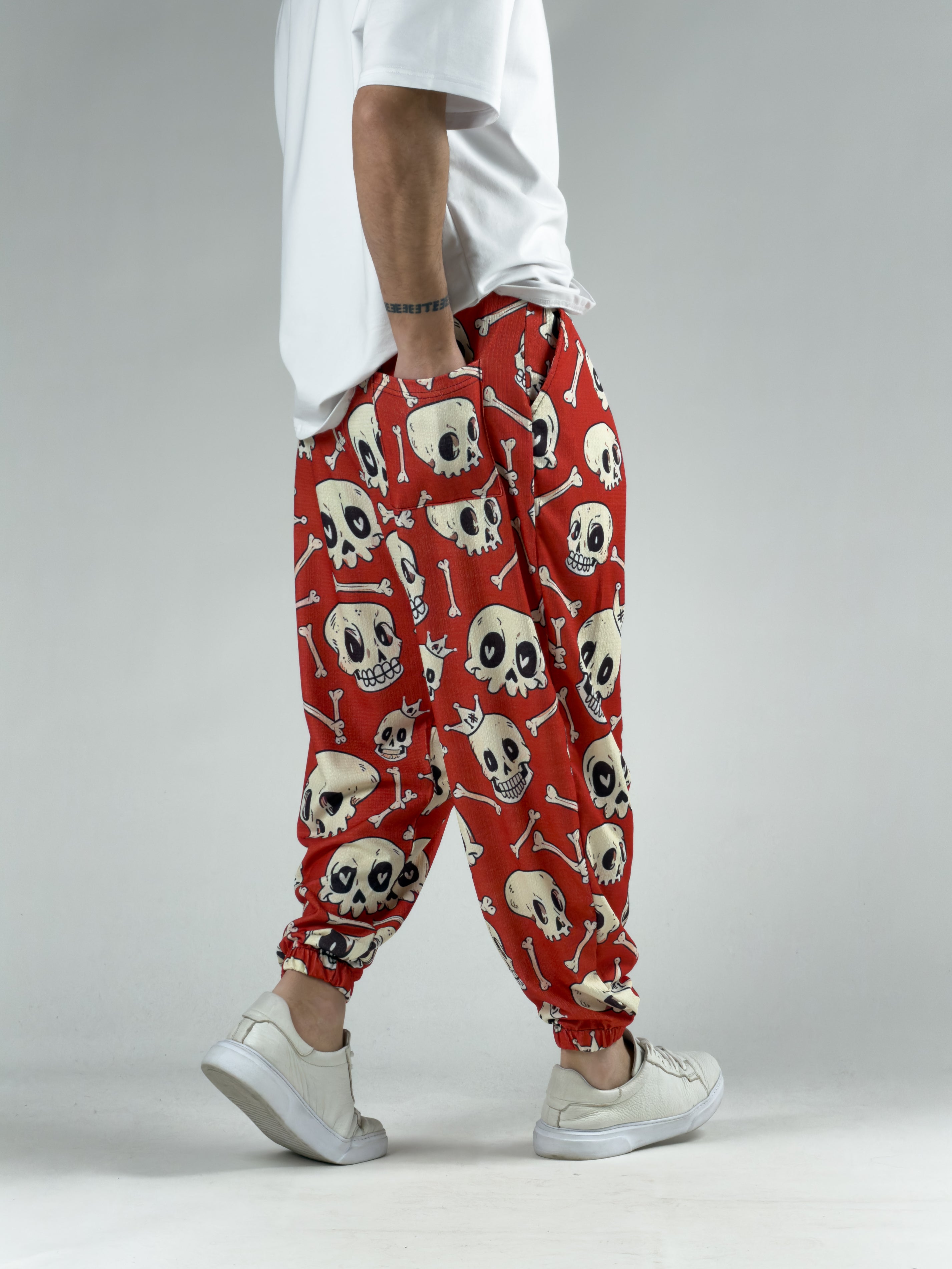 Kurukafa Desenli Erkek Yarım Şalvar COC3042