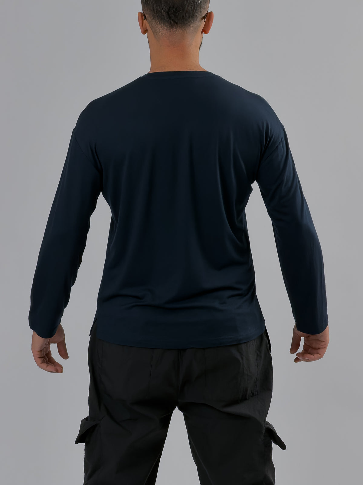 Lacivert Bisiklet Yaka Basic Erkek Sweatshirt COC3546