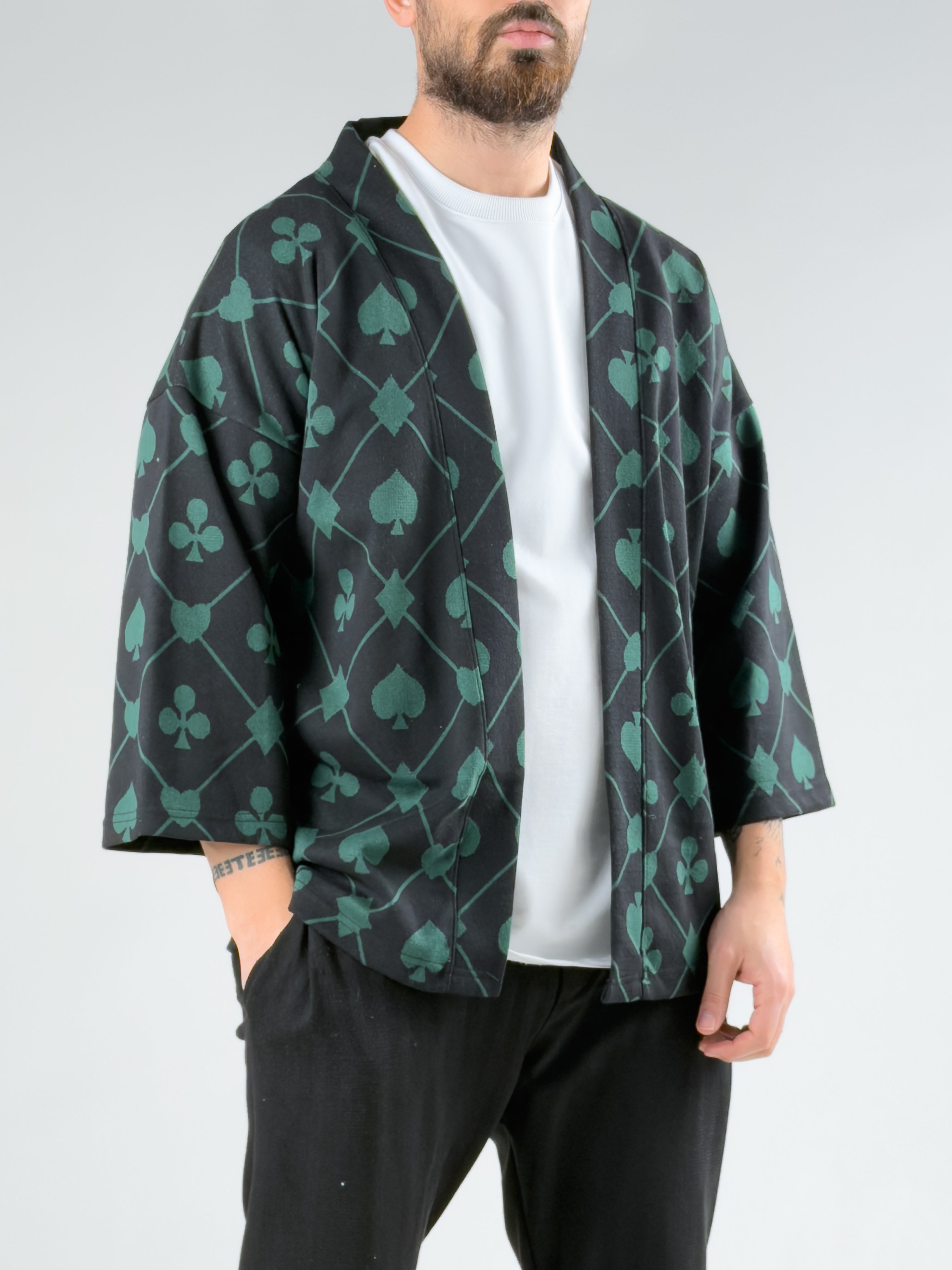 Maça Desenli Erkek Kimono COCK0070