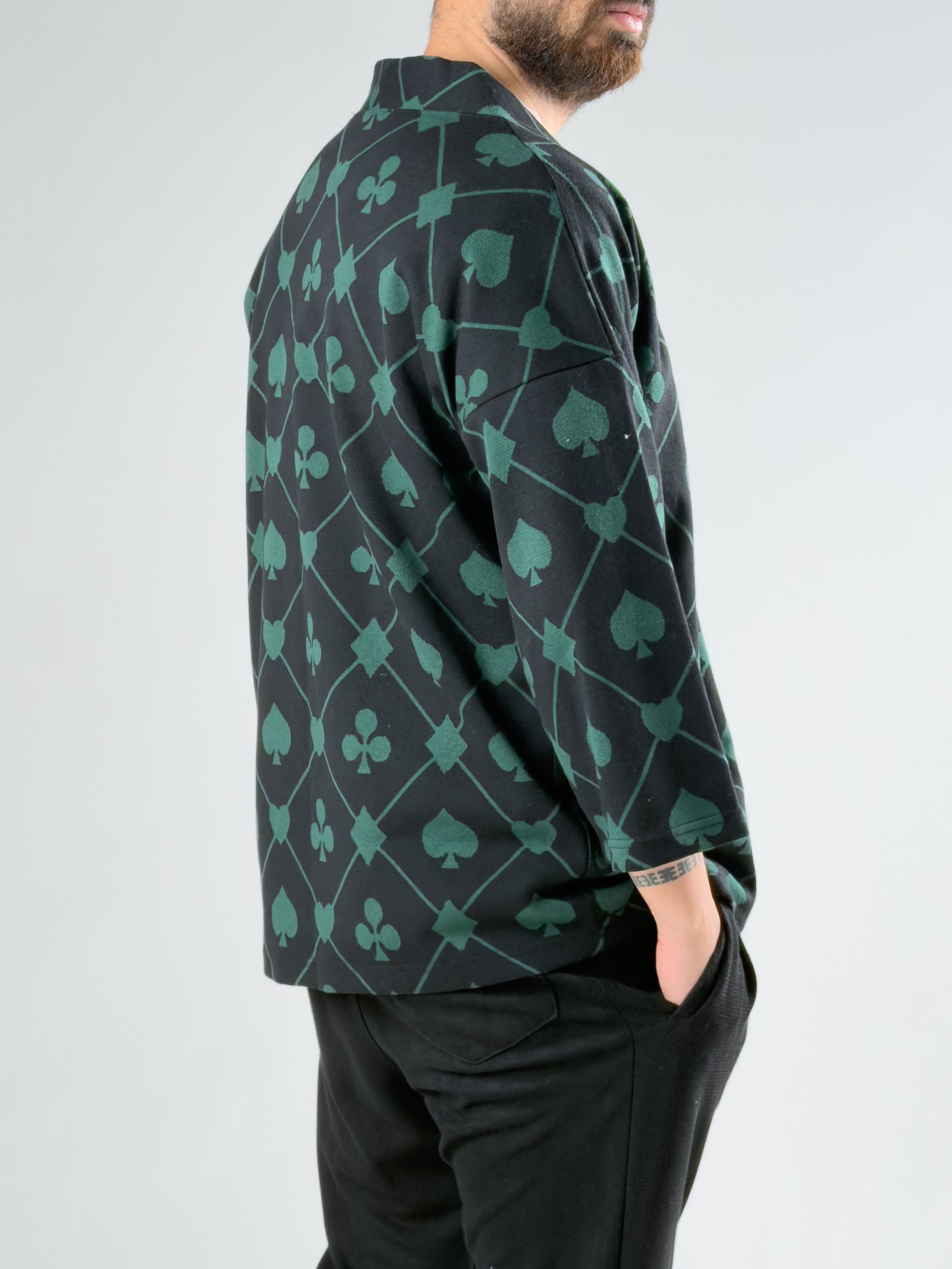 Maça Desenli Erkek Kimono COCK0070