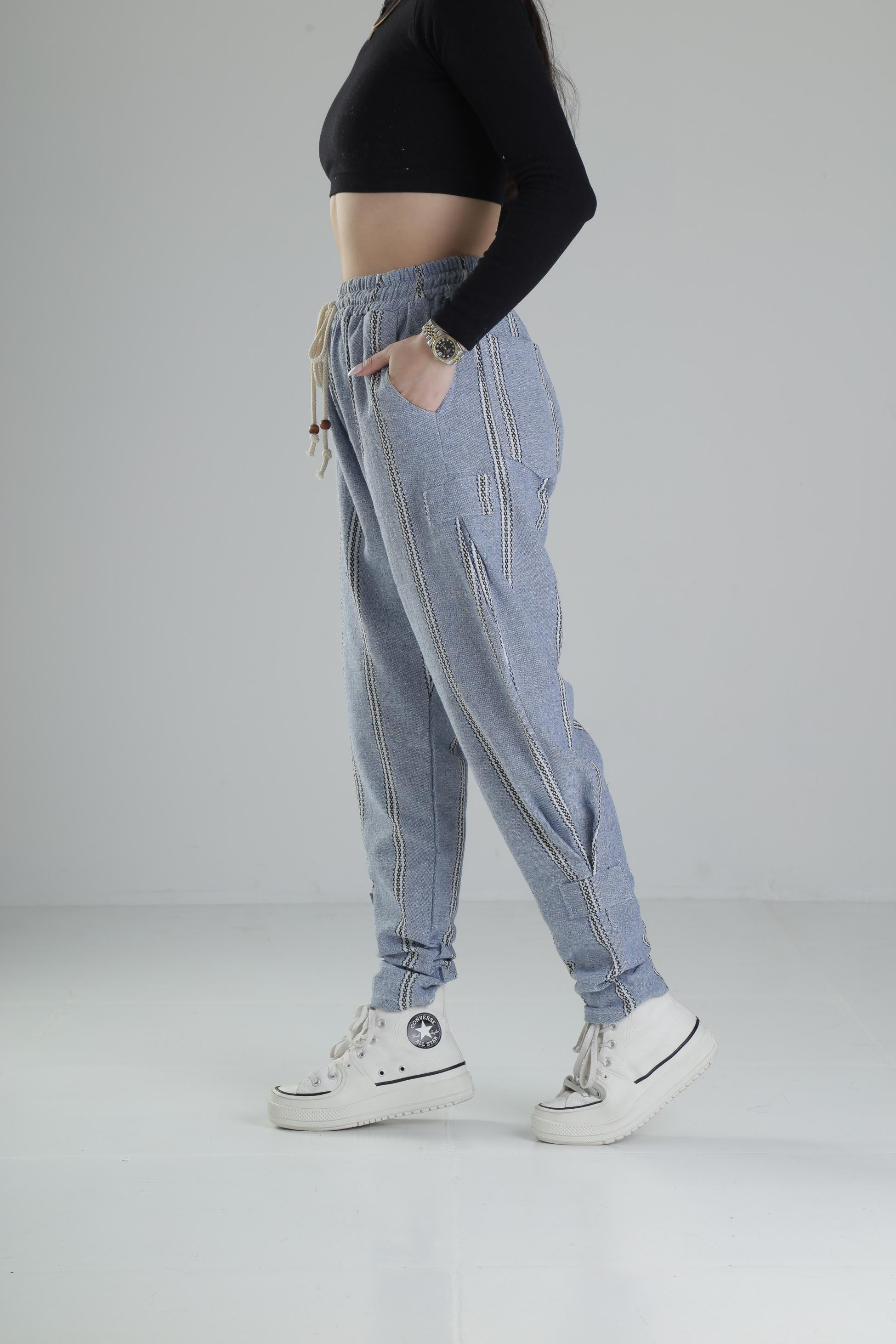 Mavi Hazer Keten Jogger Pantolon COC2040