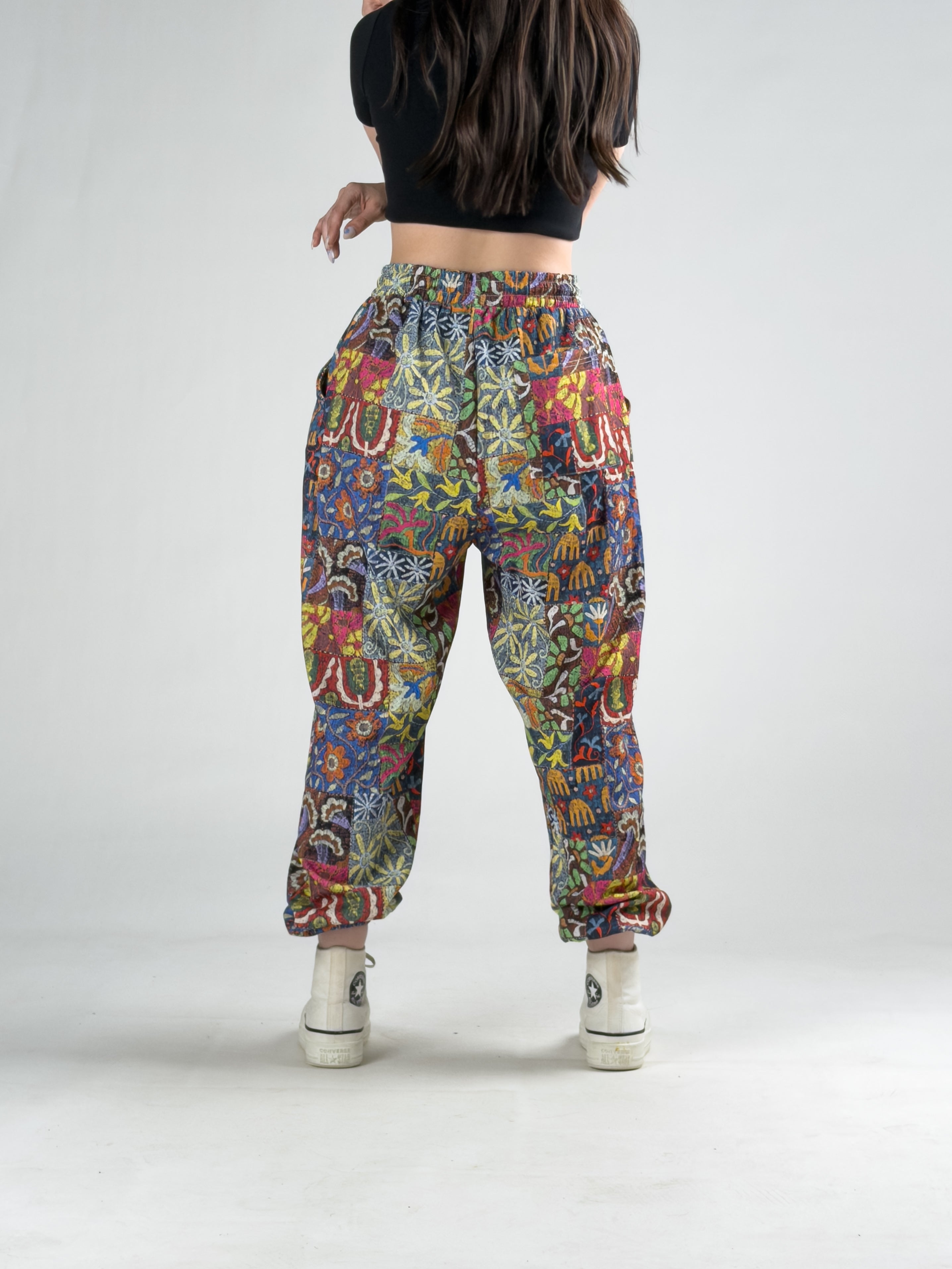 Nakış Desenli Kadın Jogger Pantolon COC3209