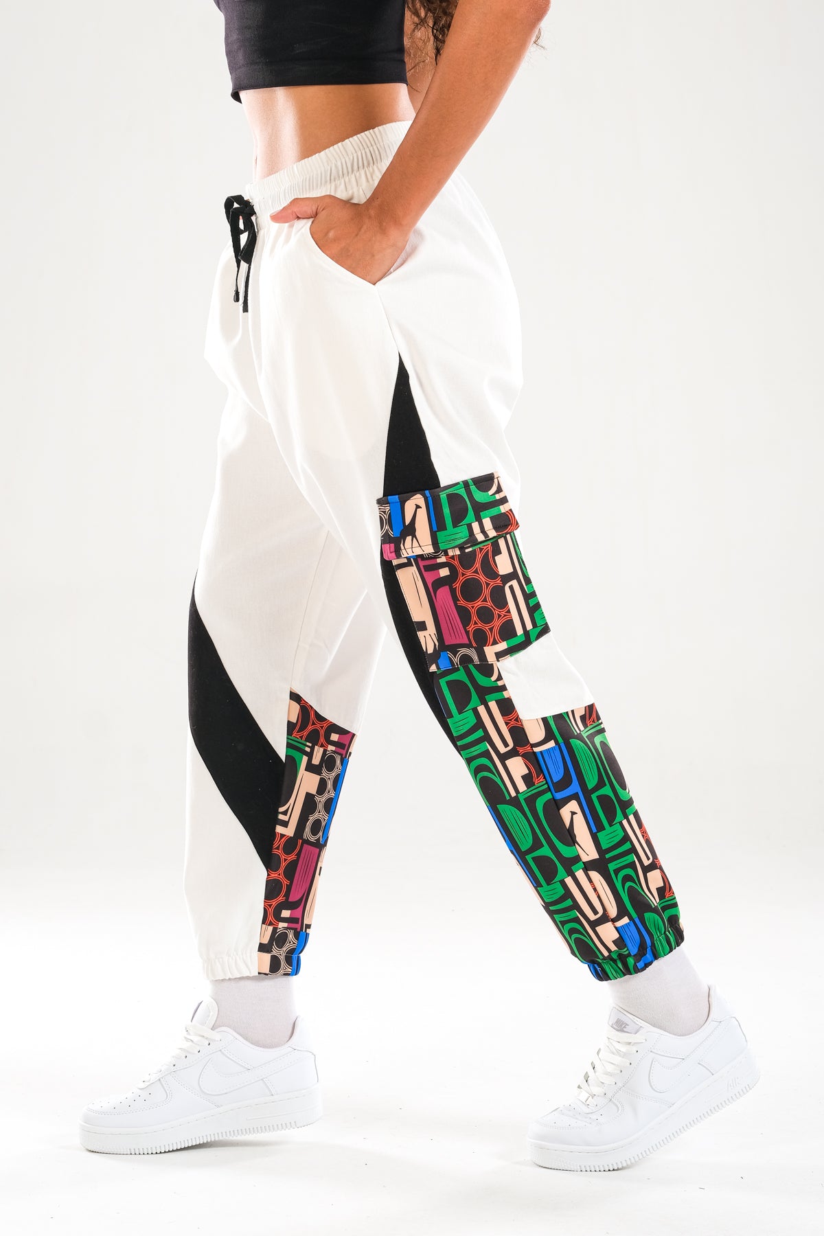 Neon Desenli Jogger Pantolon COC1133