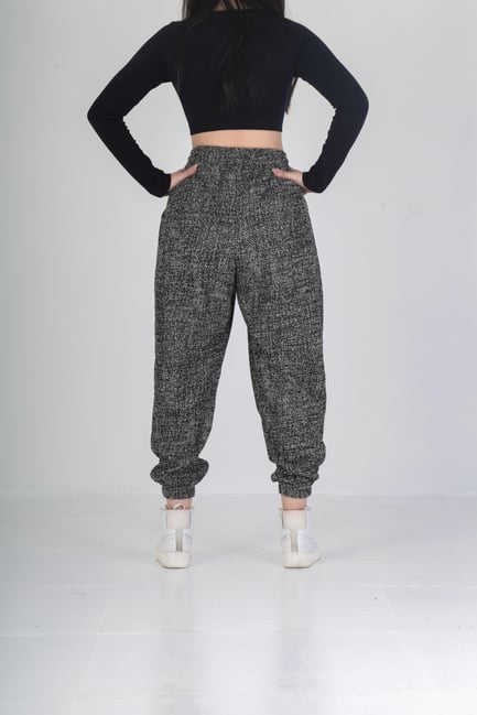 Nokta Desenli Pileli Jogger Pantolon COC2061
