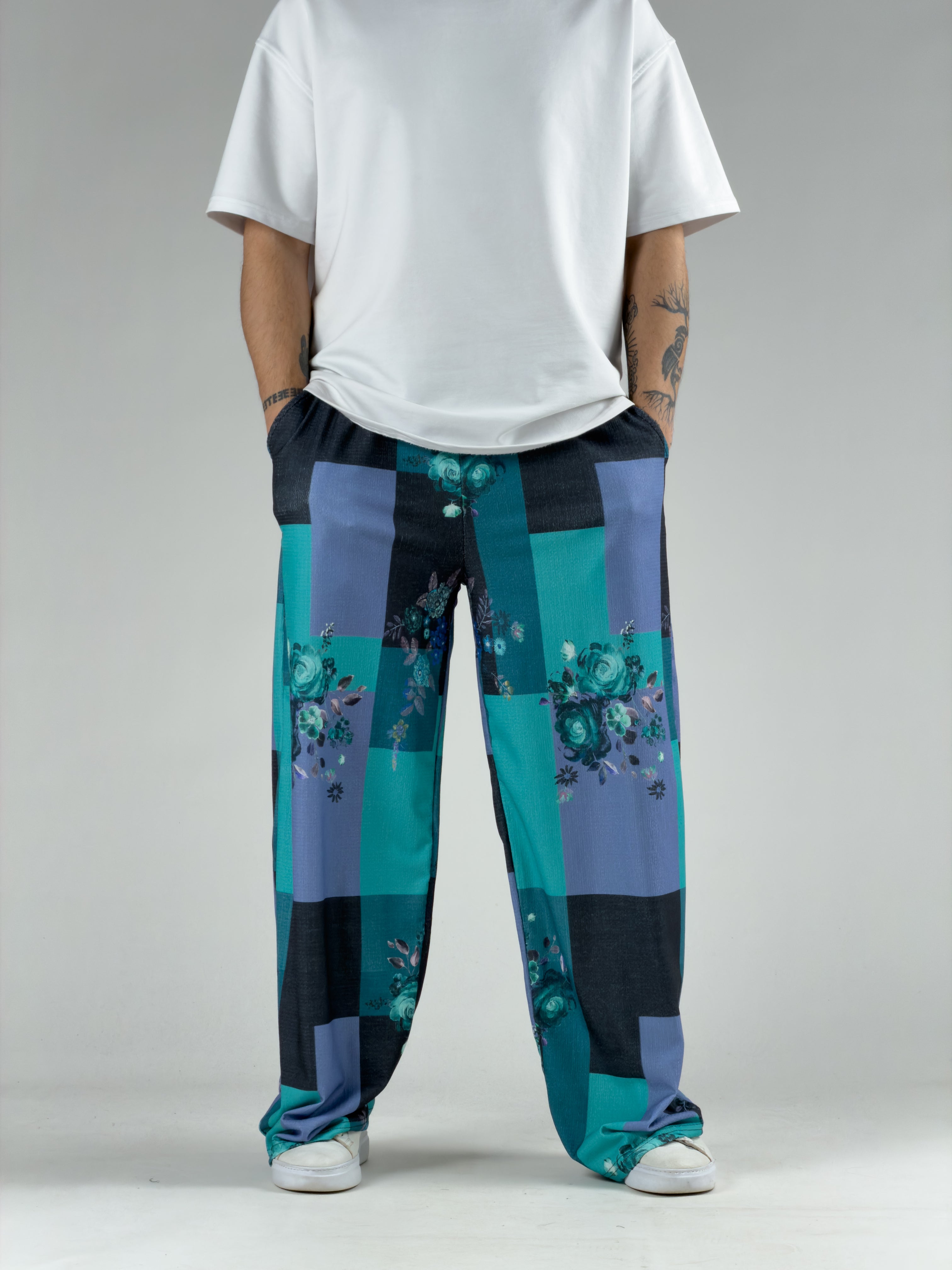 Okyanus Erkek Patchwork Oversize Pantolon COC3041