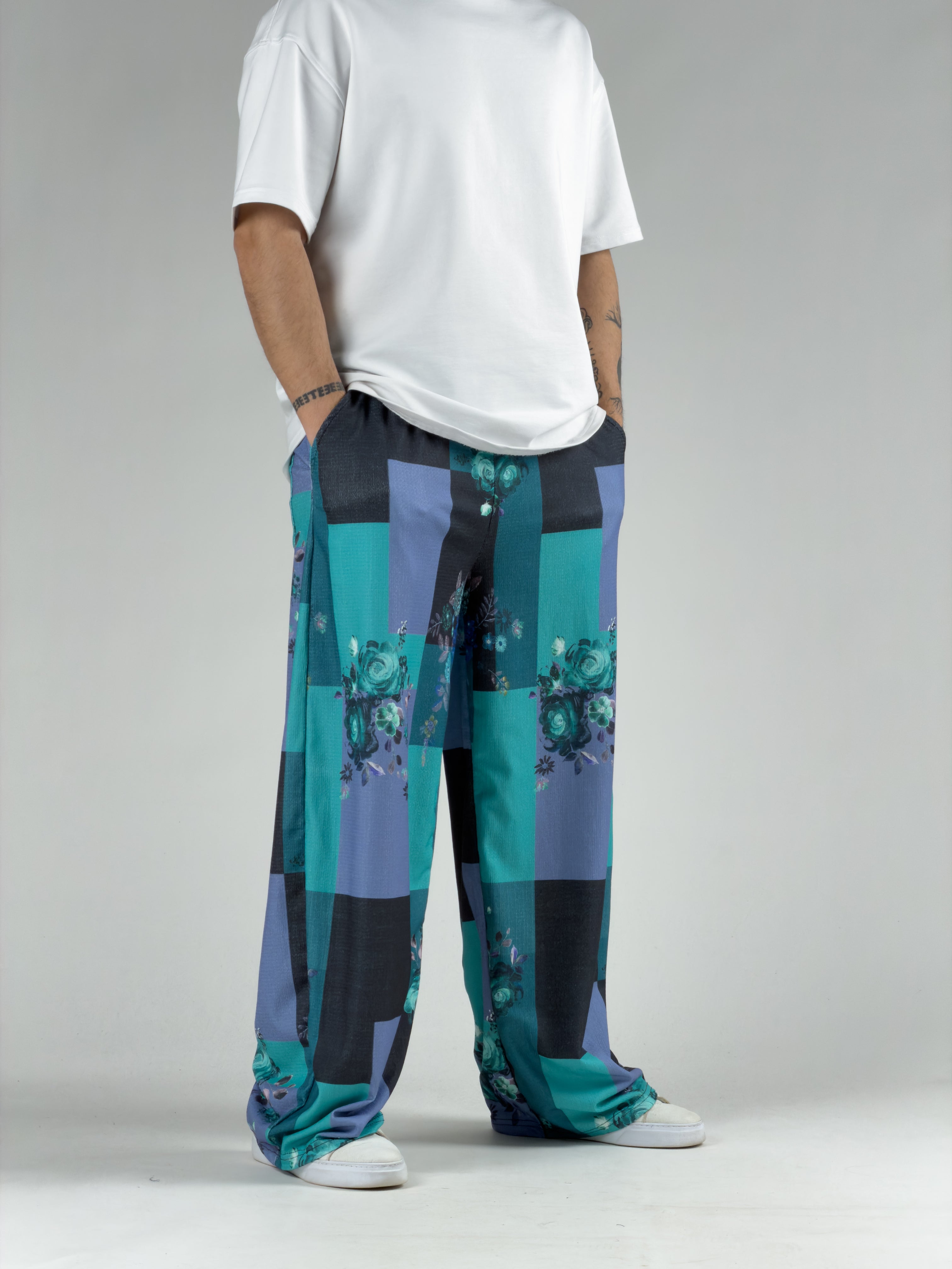 Okyanus Erkek Patchwork Oversize Pantolon COC3041