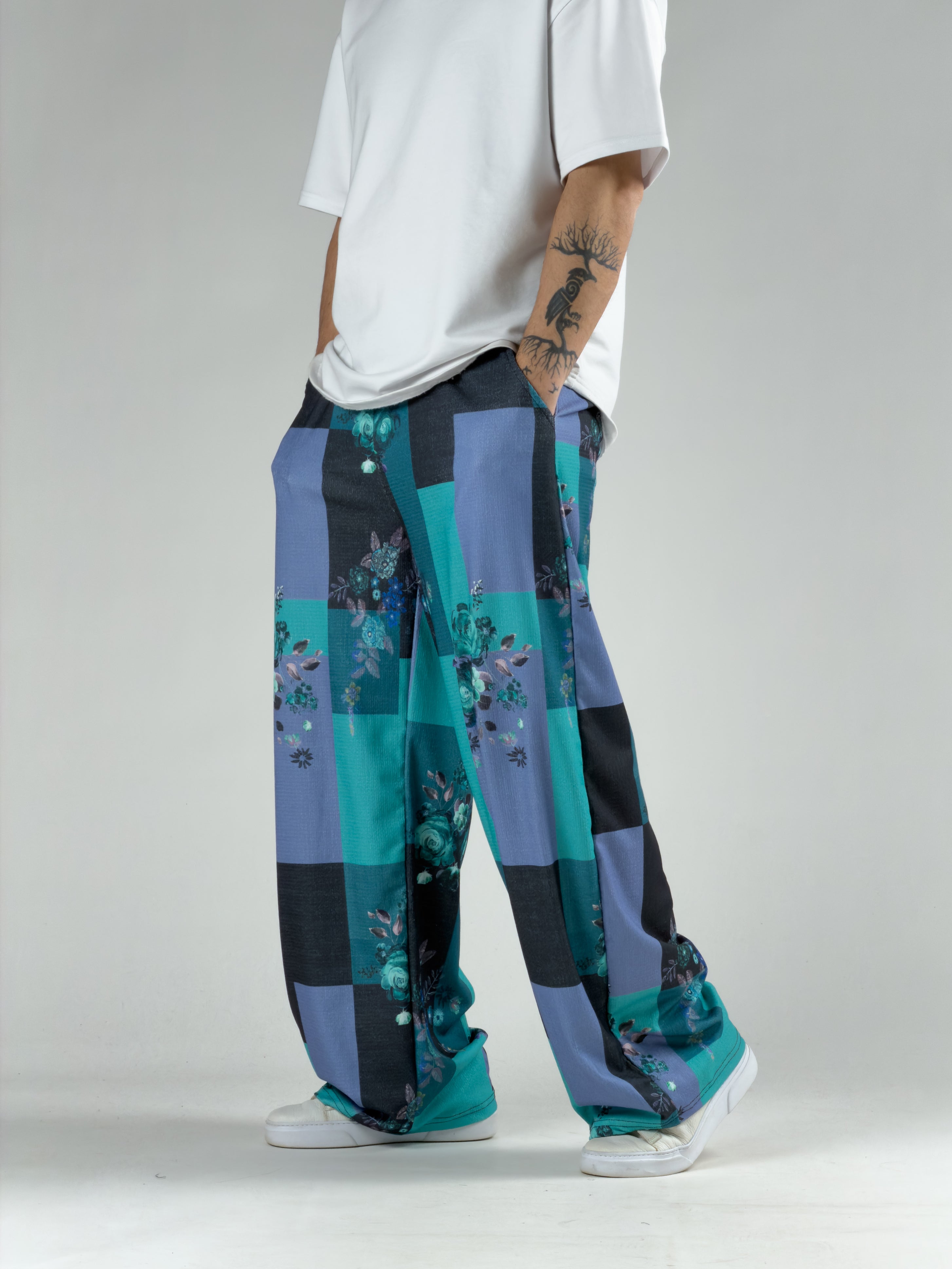 Okyanus Erkek Patchwork Oversize Pantolon COC3041