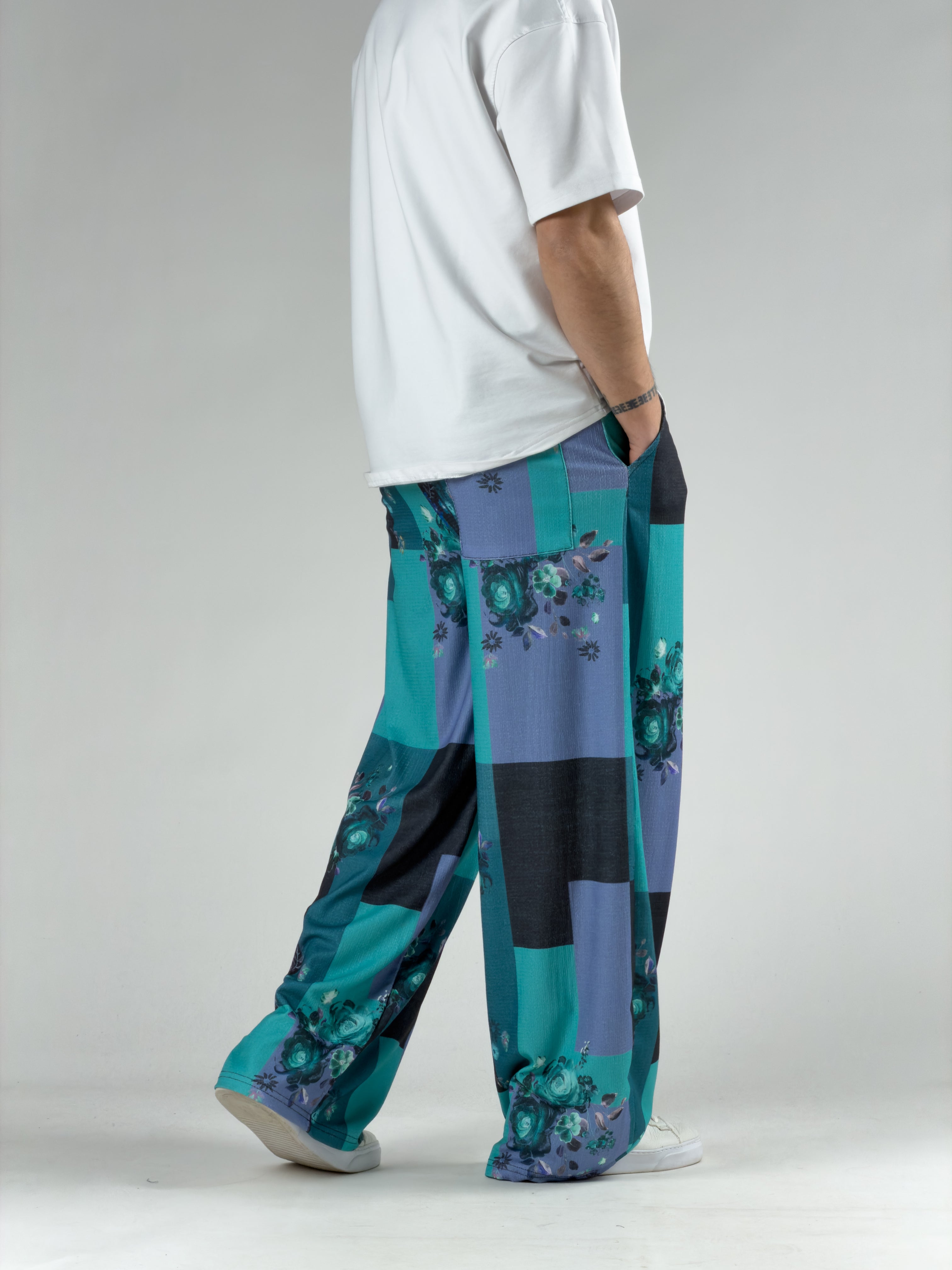 Okyanus Erkek Patchwork Oversize Pantolon COC3041