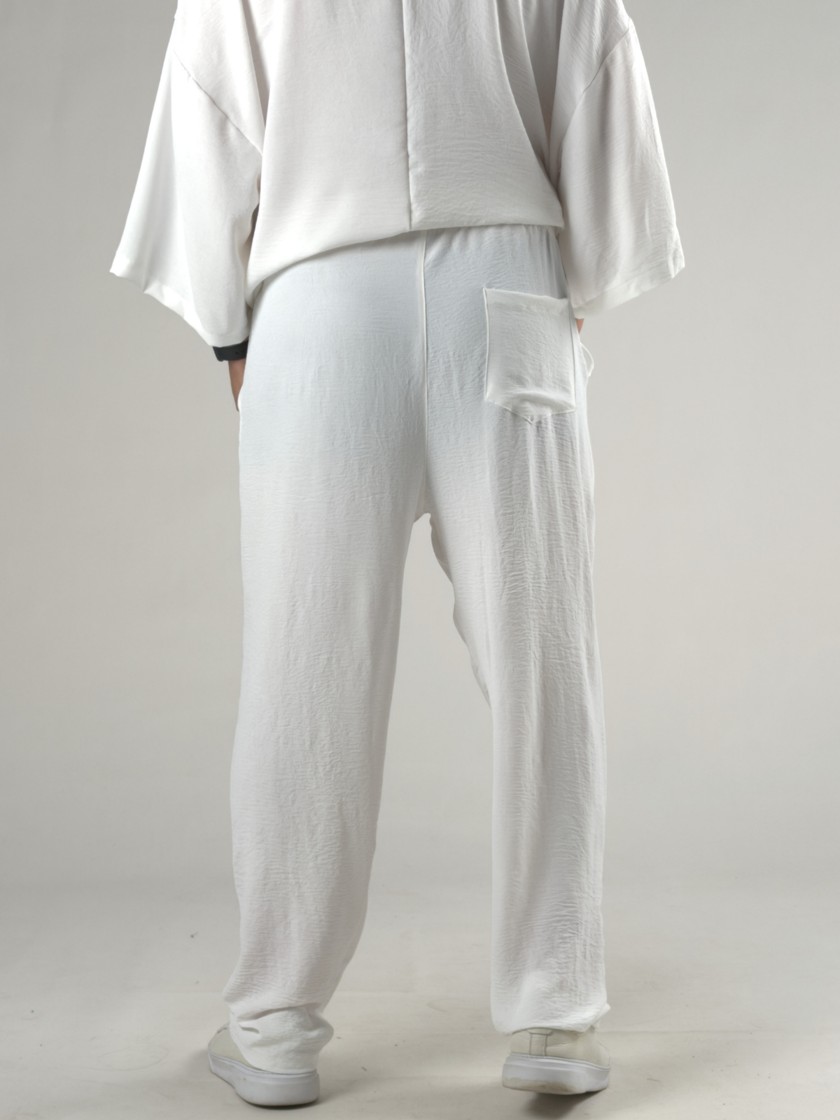 Oversize Ekru Keten Takım COC3205