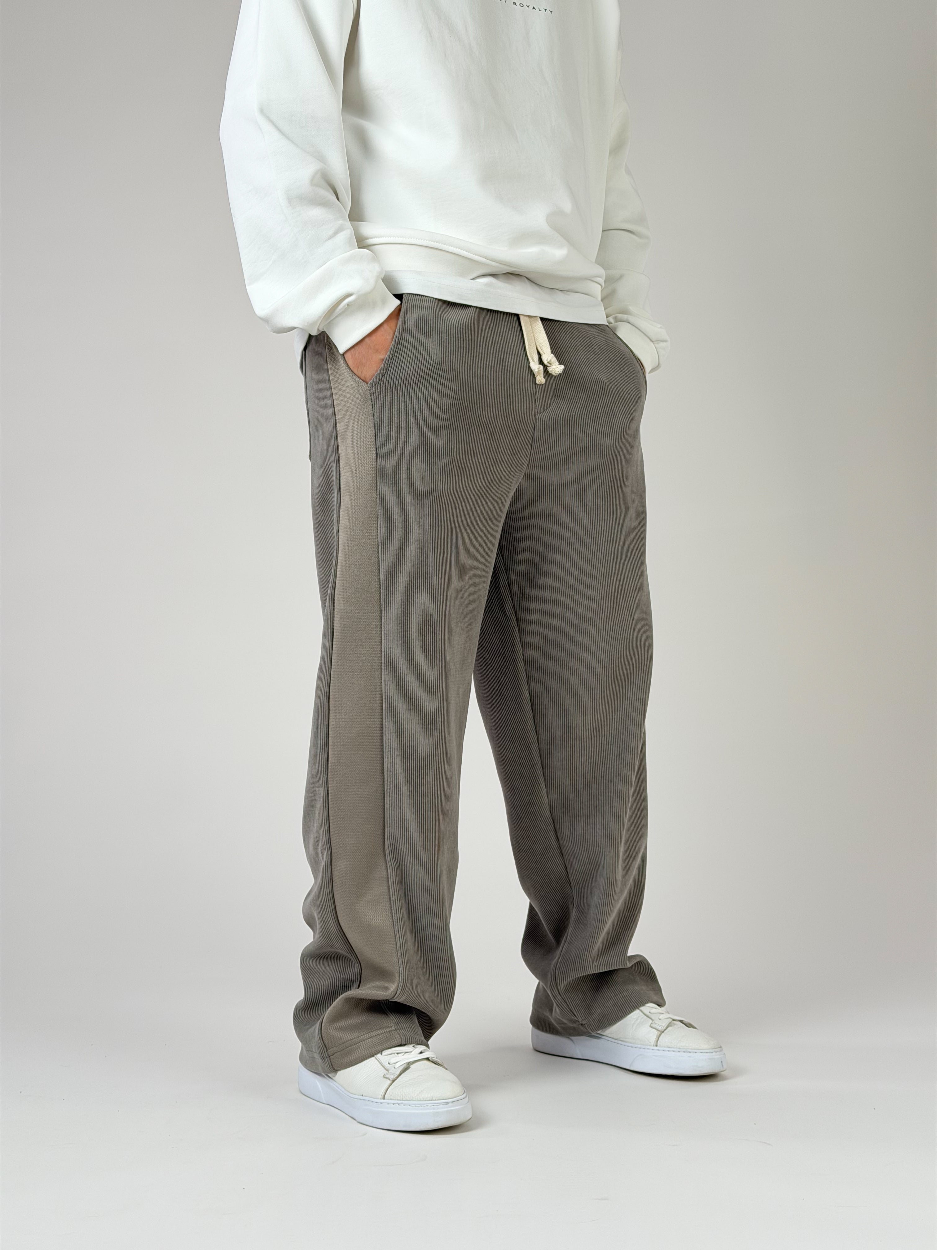 Oversize Gri Erkek Baggy Pantolon COC2520