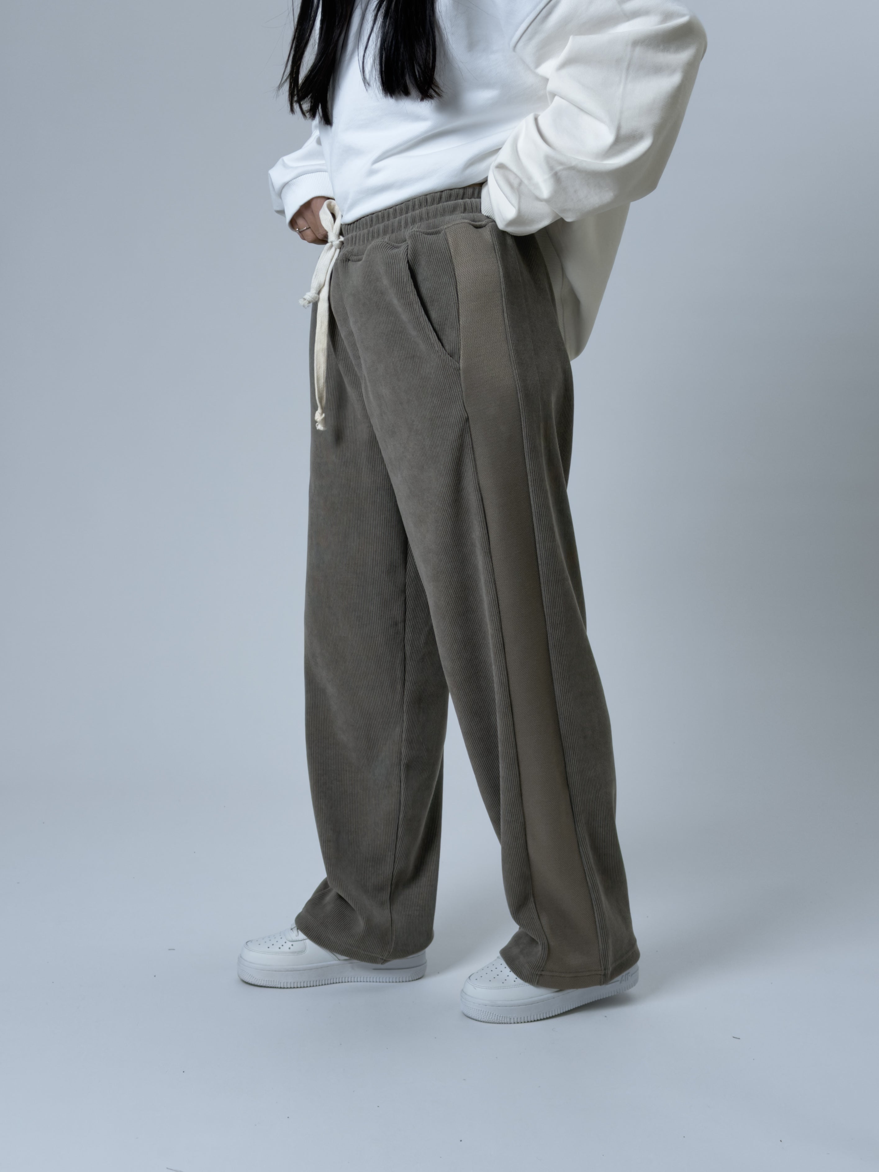 Oversize Gri Kadın Baggy Eşofman COC2532