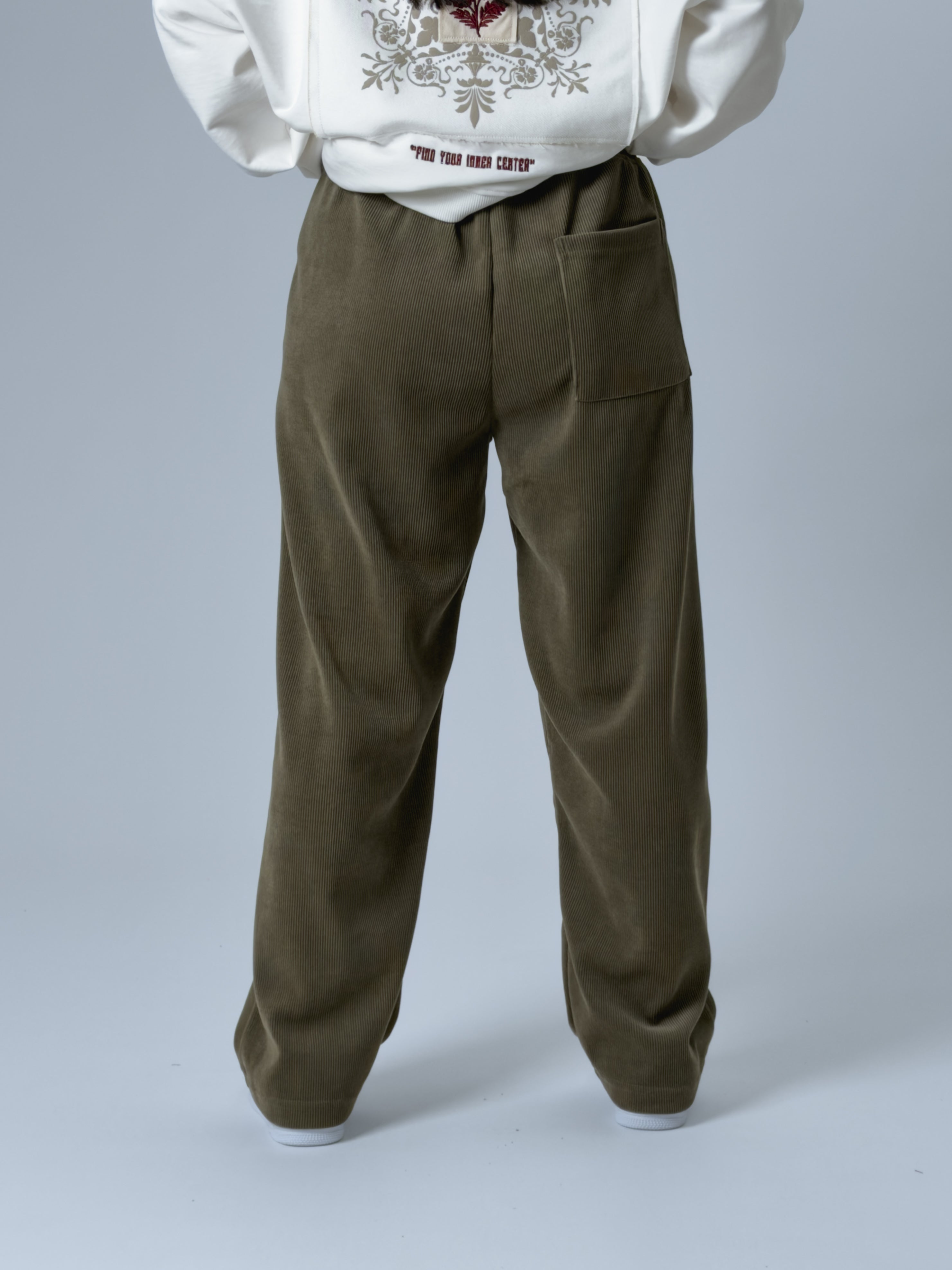 Oversize Haki Kadın Baggy Eşofman COC2533