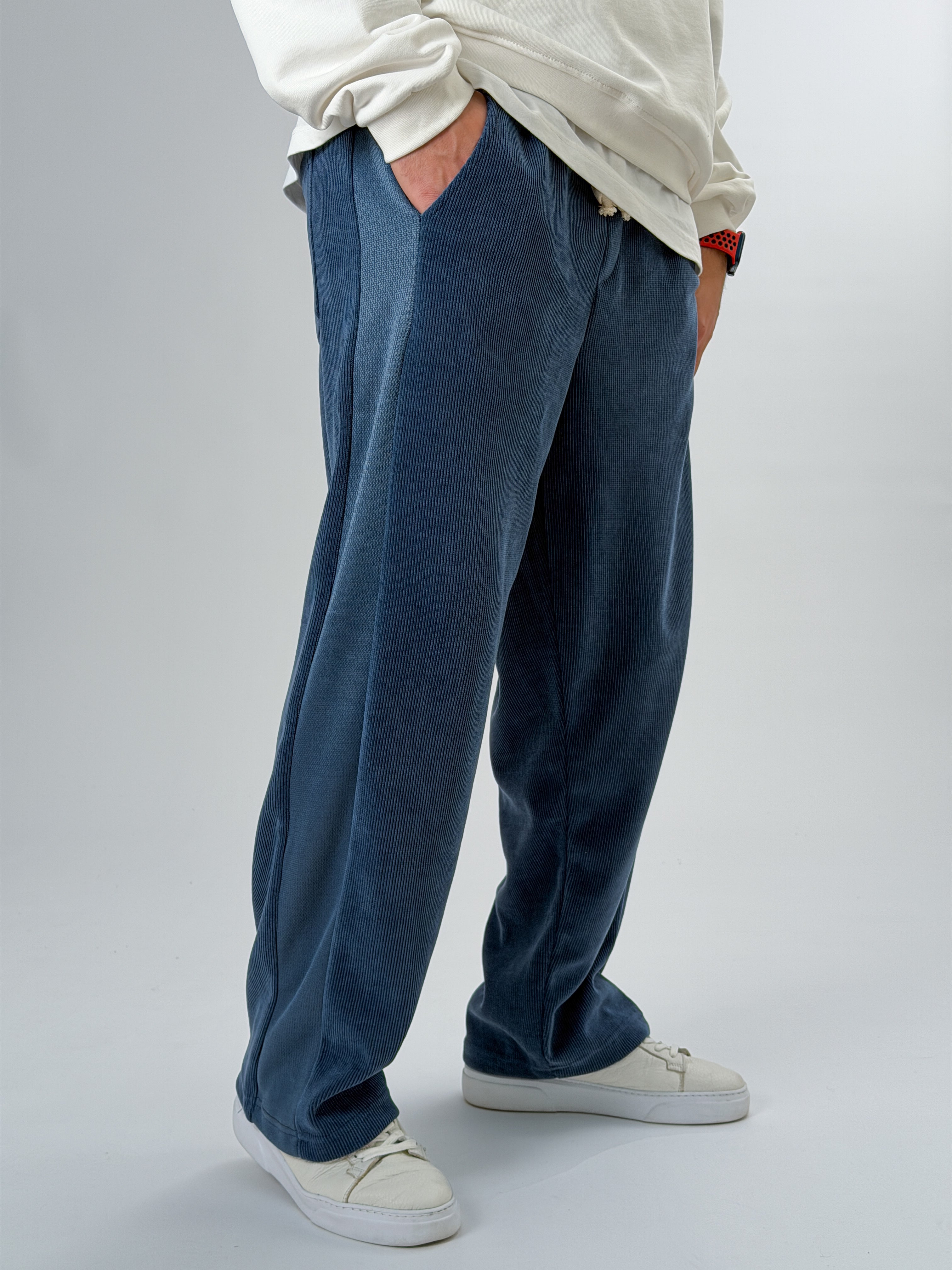 Oversize Lacivert Erkek Baggy Pantolon COC2547