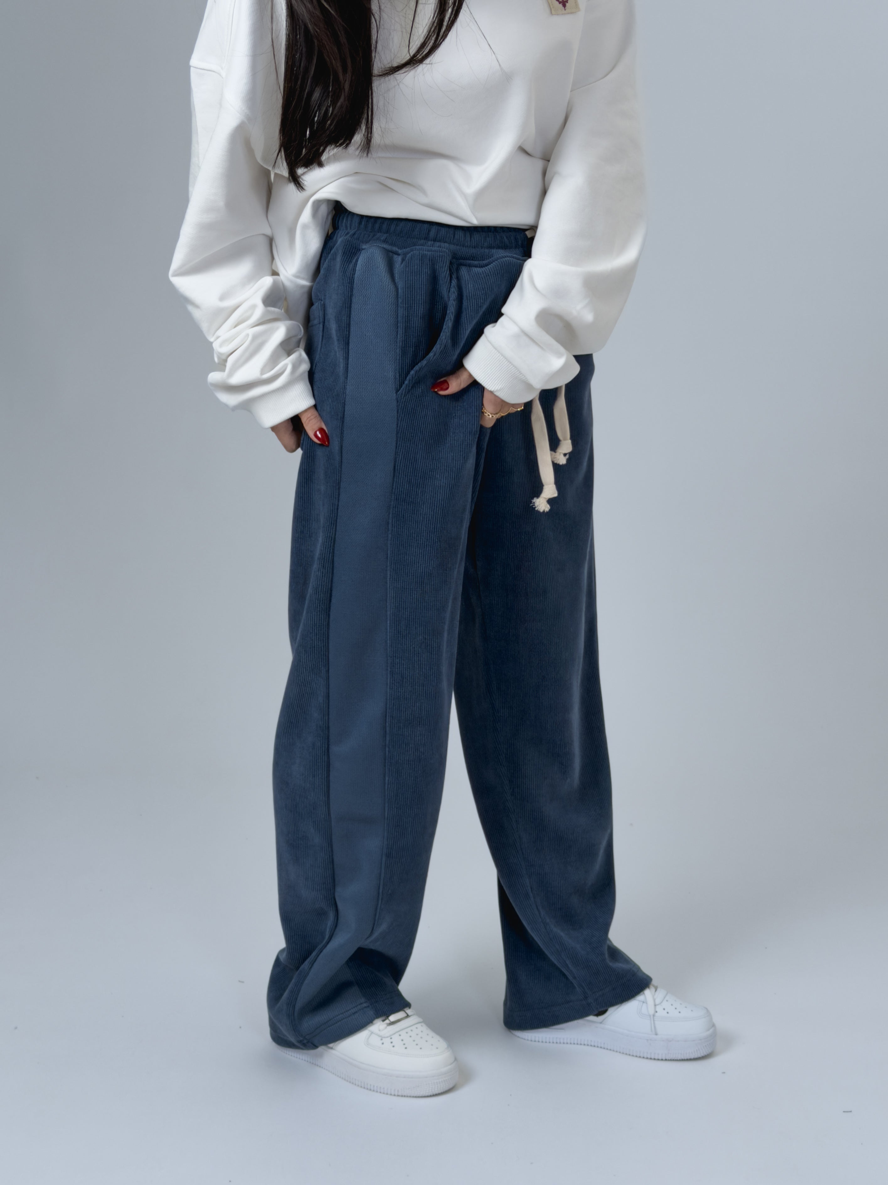 Oversize Lacivert Kadın Baggy Eşofman COC2534