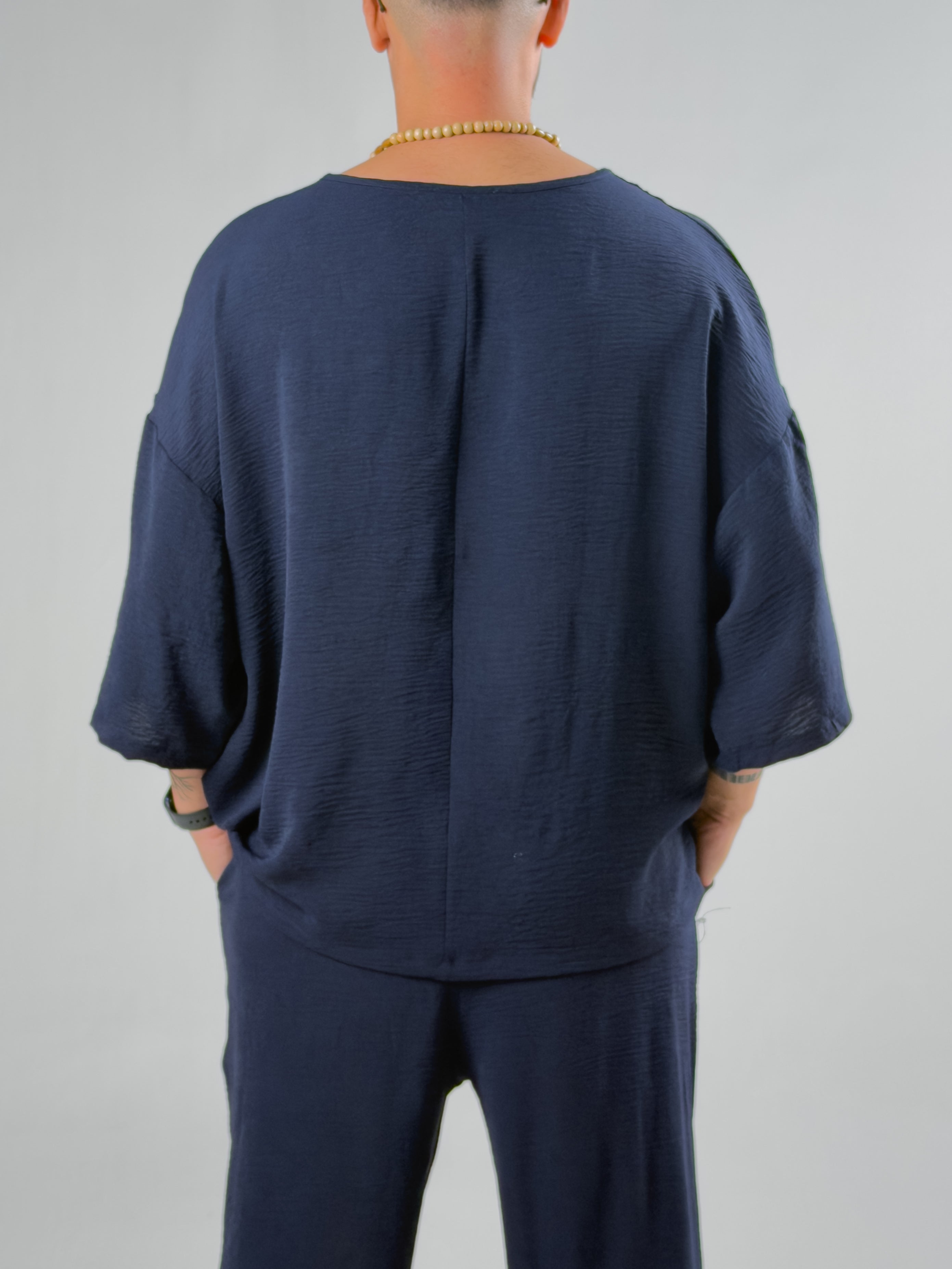 Oversize Lacivert Keten Takım COC3204