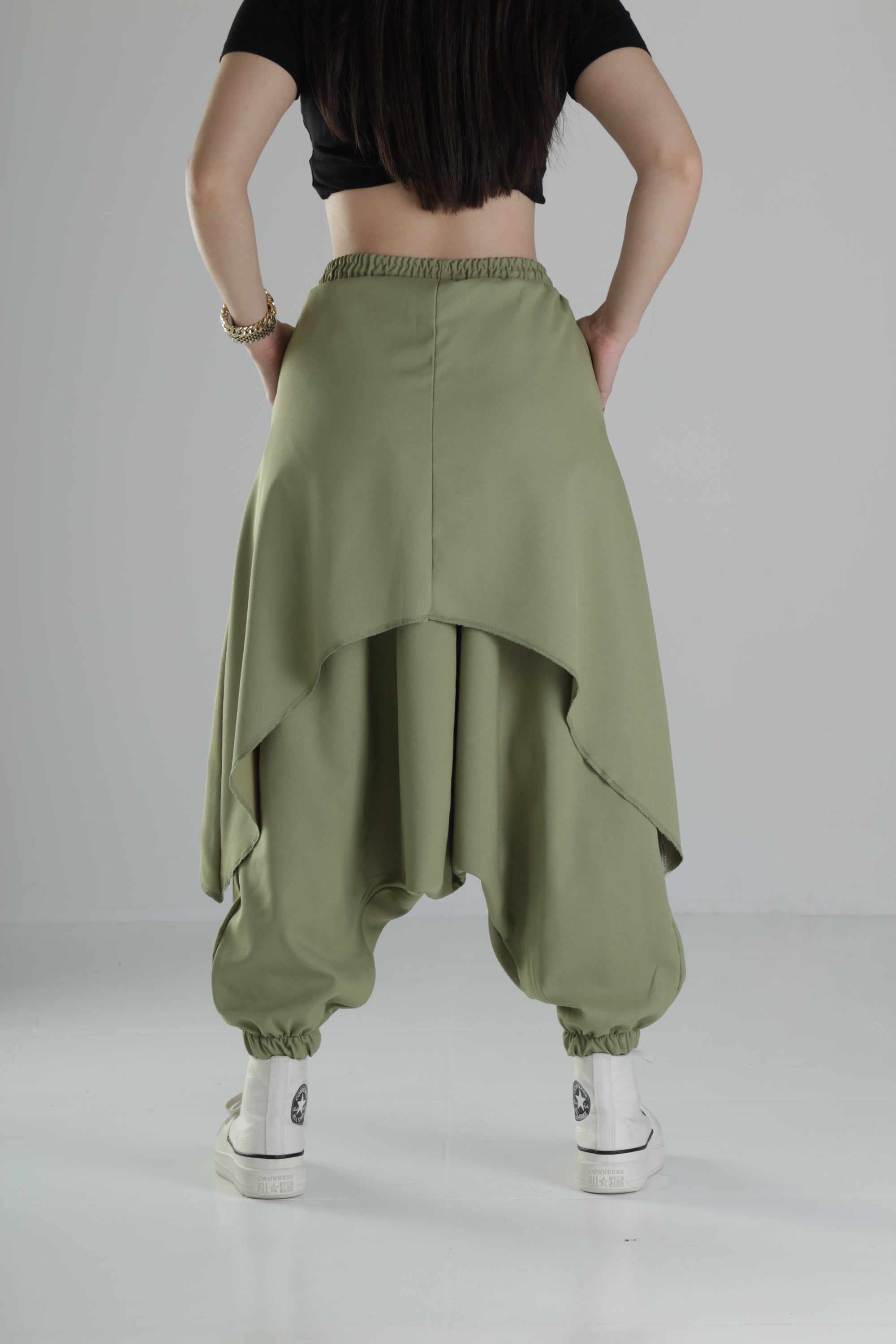 Oversize Şalvarlı Haki Jogger Pantolon COC1478